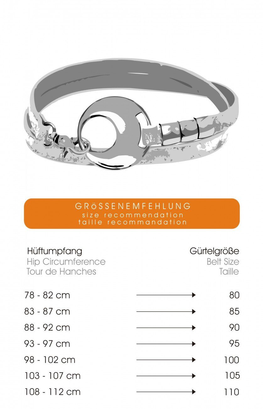 Caspar Taillengürtel GU277 schmaler eleganter Damen Gürtel – Bild 4 von 5