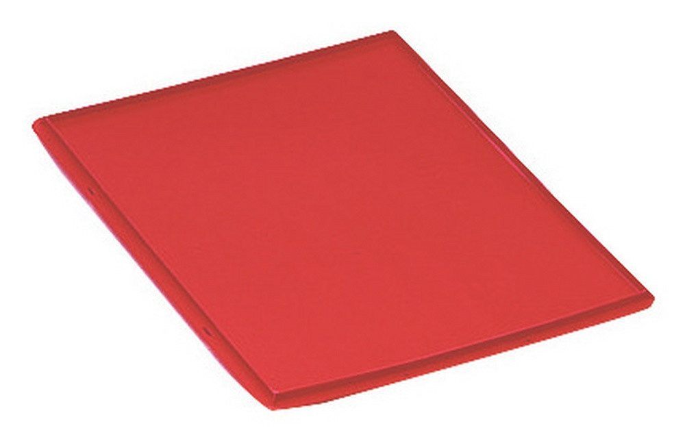 LA KA PE Stapelbox, Auflagedeckel rot für Sichtlagerkasten B600xT400 mm