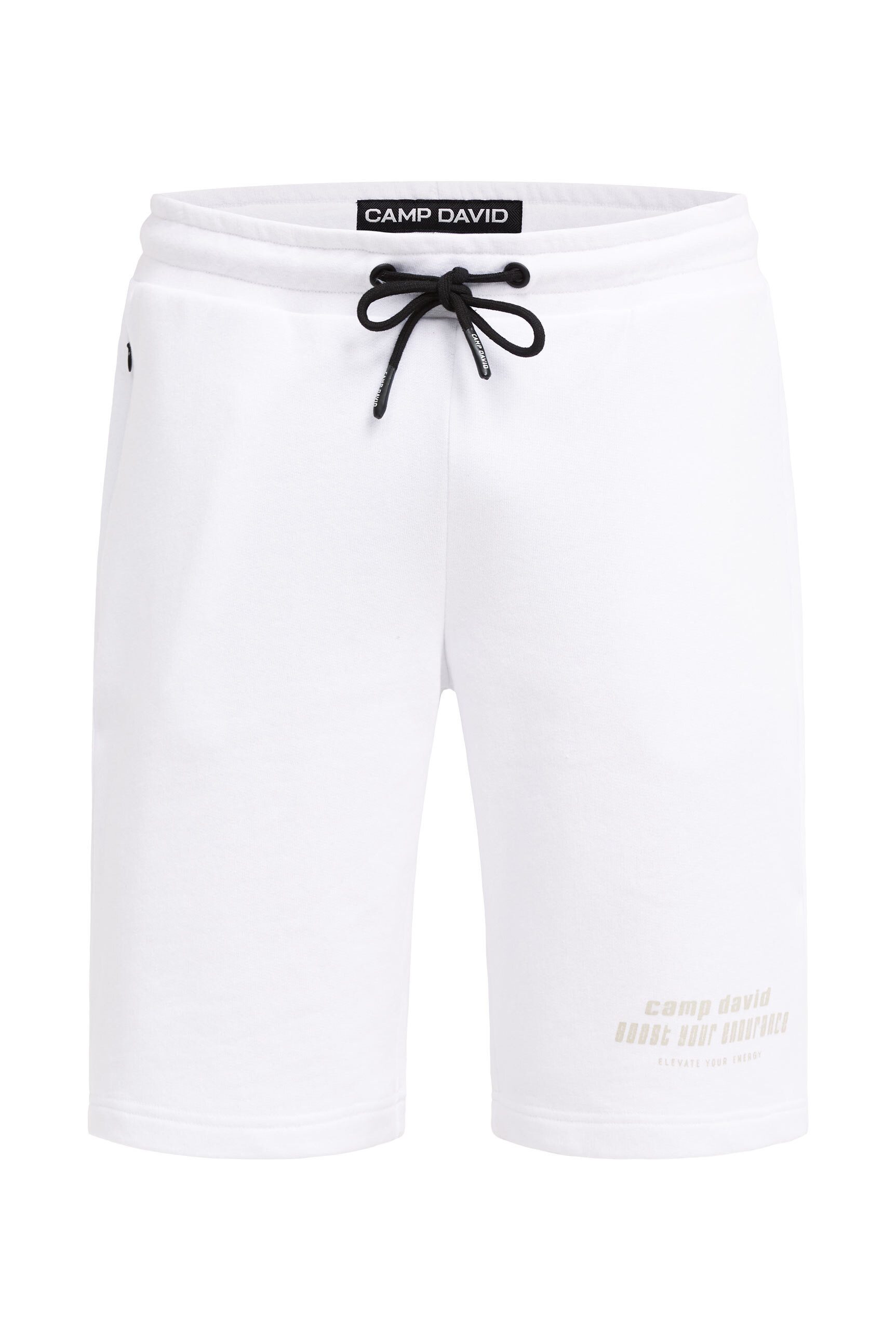 CAMP DAVID Sweatshorts mit Elastikbund & seitlichen Taschen