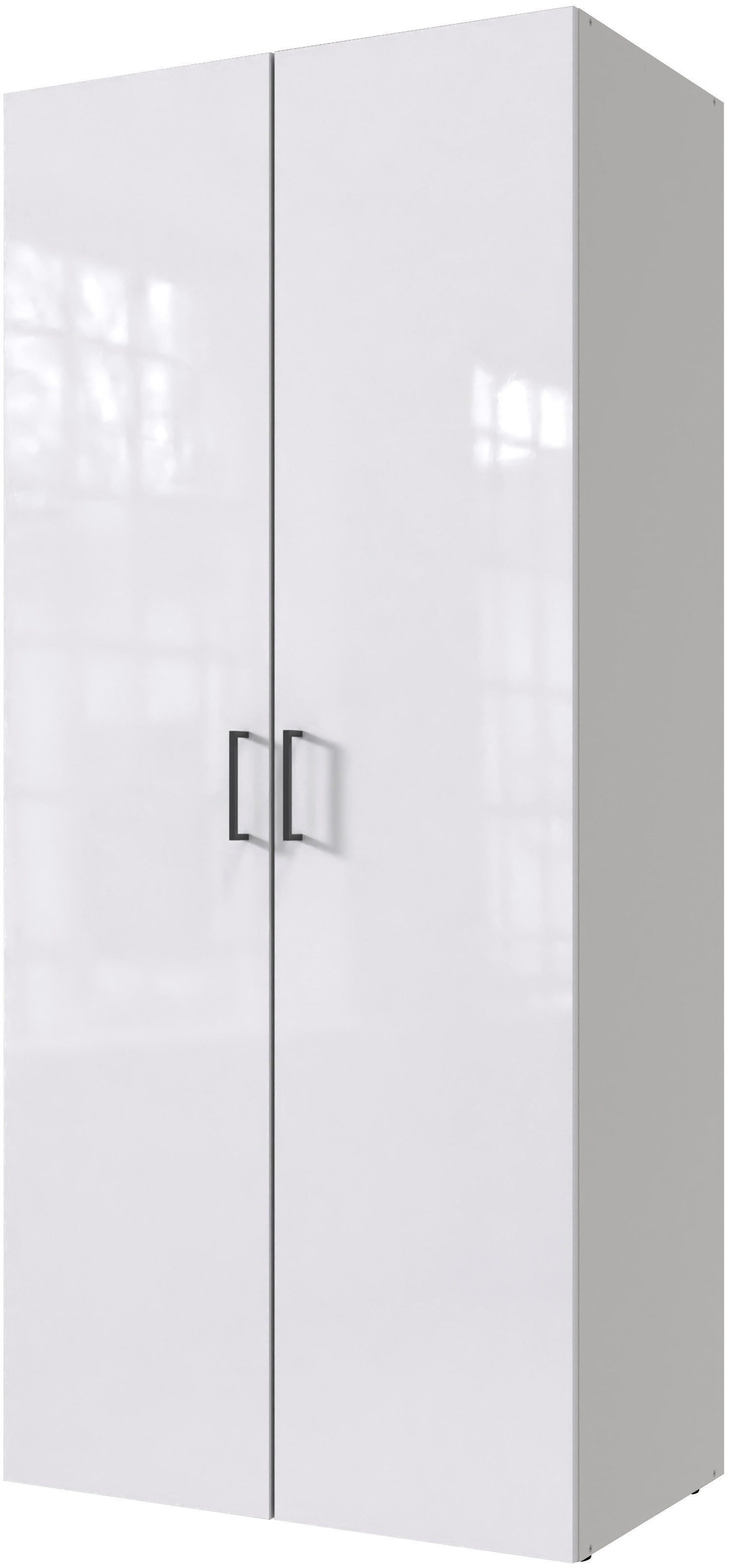Wimex Kleiderschrank Mugano,in 8 Breiten,3 Höhen,2 Tiefen, viele Farben, Made in Germany (in Basic oder Premium Ausstattung) mit langen oder kurzen Griffen aus Metall, mit oder ohne Spiegel