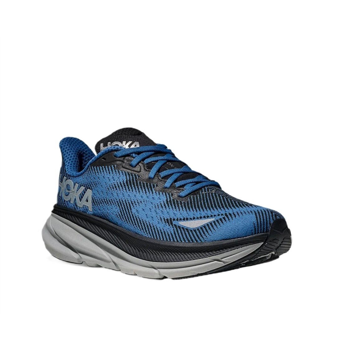 Hoka One One Clifton 9 GTX (wasserdicht, reflektierende details) blau/schwarz Laufschuh