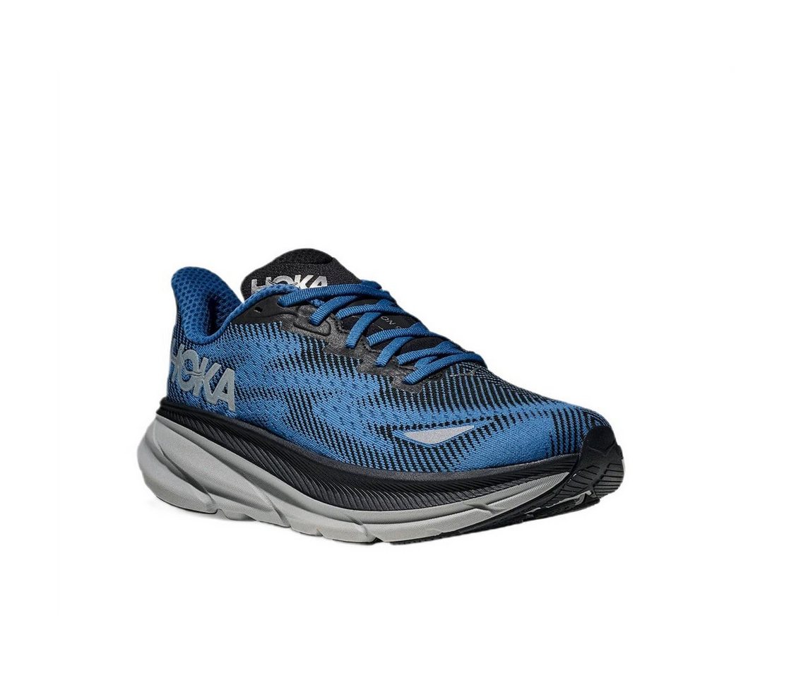 Hoka One One Clifton 9 GTX (wasserdicht, reflektierende details) blau/schwarz Laufschuh