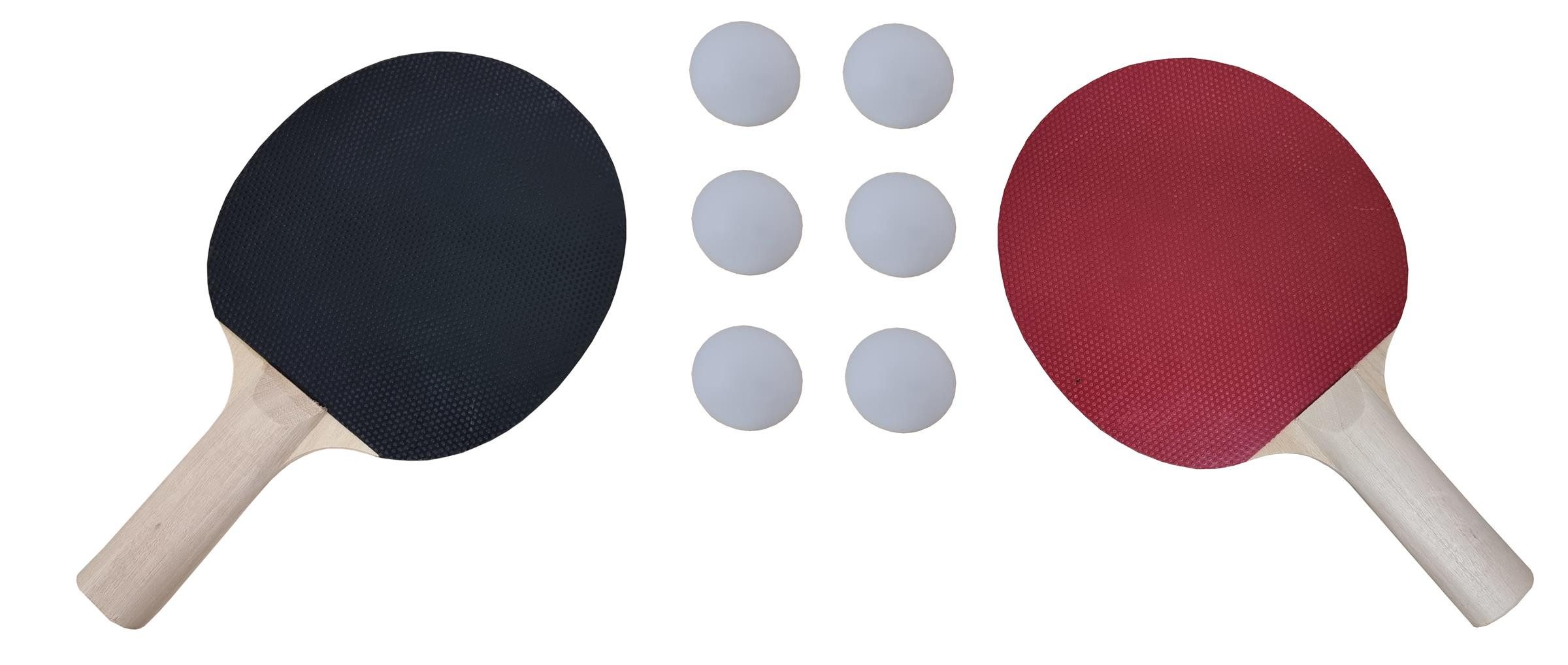 Charlsten Tischtennisschläger Tischtennis Set - 2 Tischtennisschläger Beginner + 6 Bälle (1-tlg)