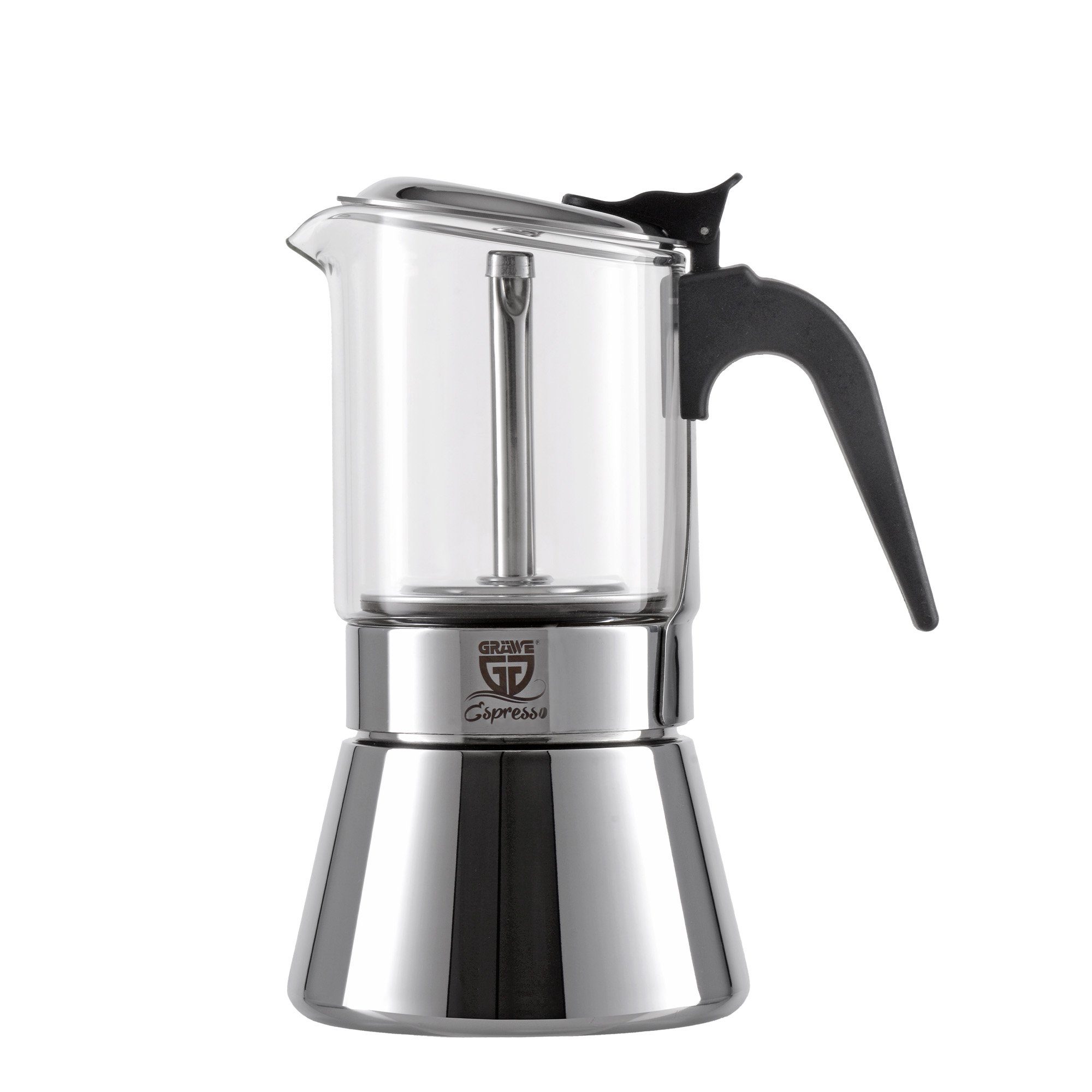 GRÄWE Espressokocher GRÄWE Espressokocher mit Glaskanne, 0,24l Kaffeekanne