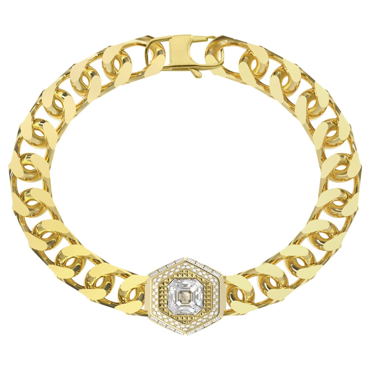 Guess Charm-Armband Armband - Stahl - Gold - Kristall - Herren