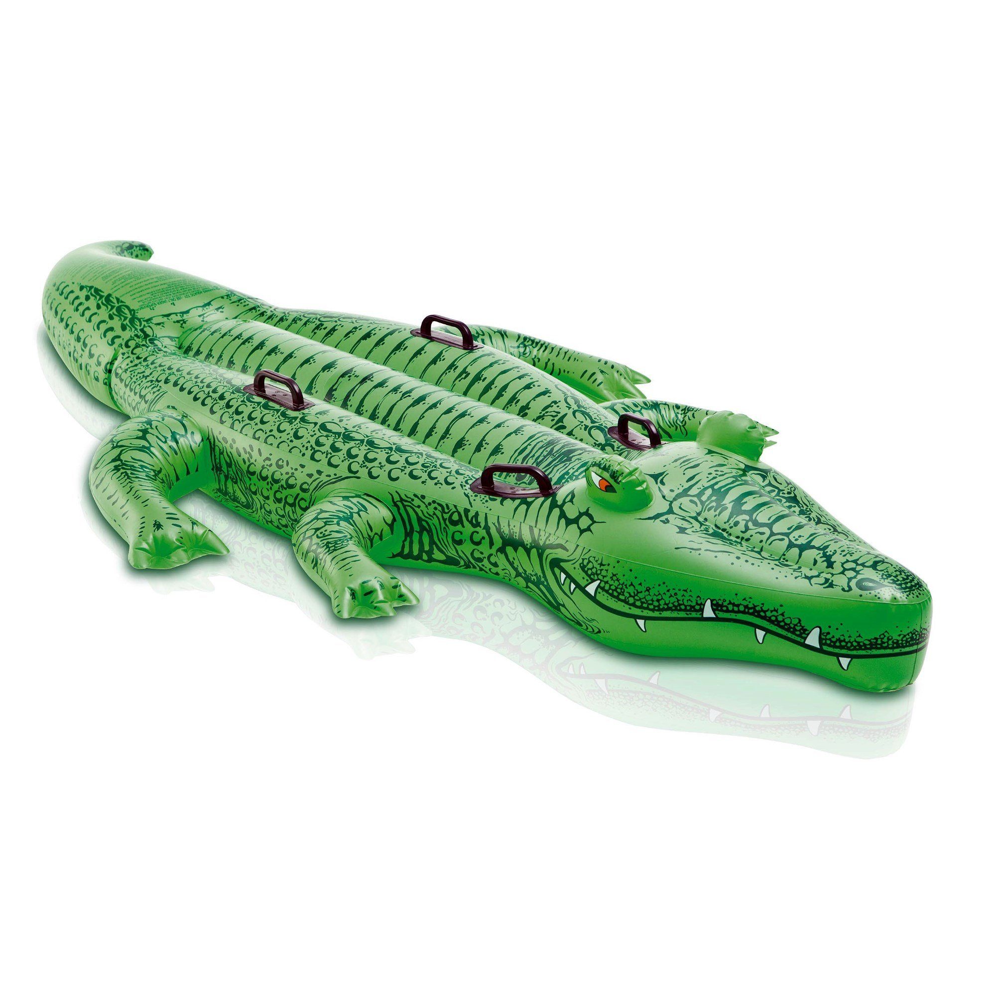 Intex Schwimmtier INTEX Reittier Alligator 203x114cm, breite stabile Form