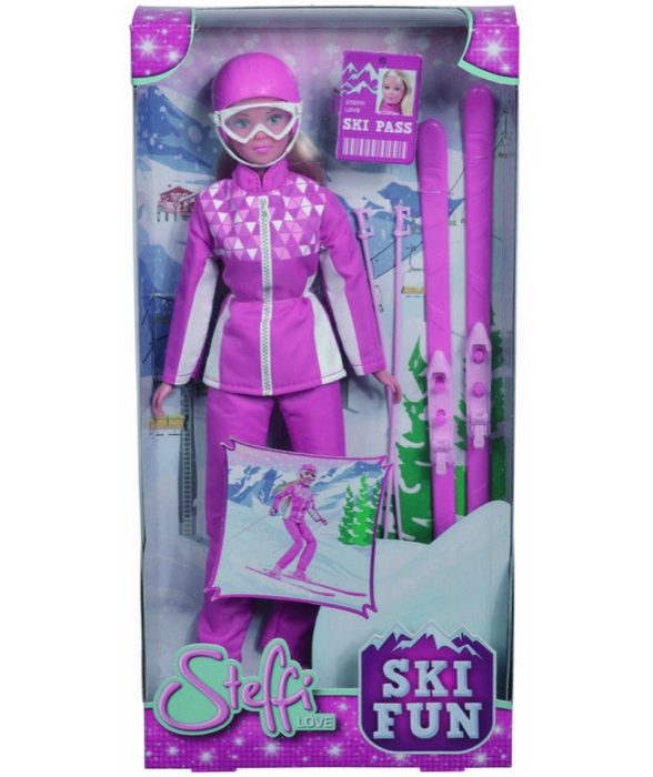 SIMBA Anziehpuppe Simba Puppe Steffi Love Ski Fun mit Skier Helm und Skianzug 105733462