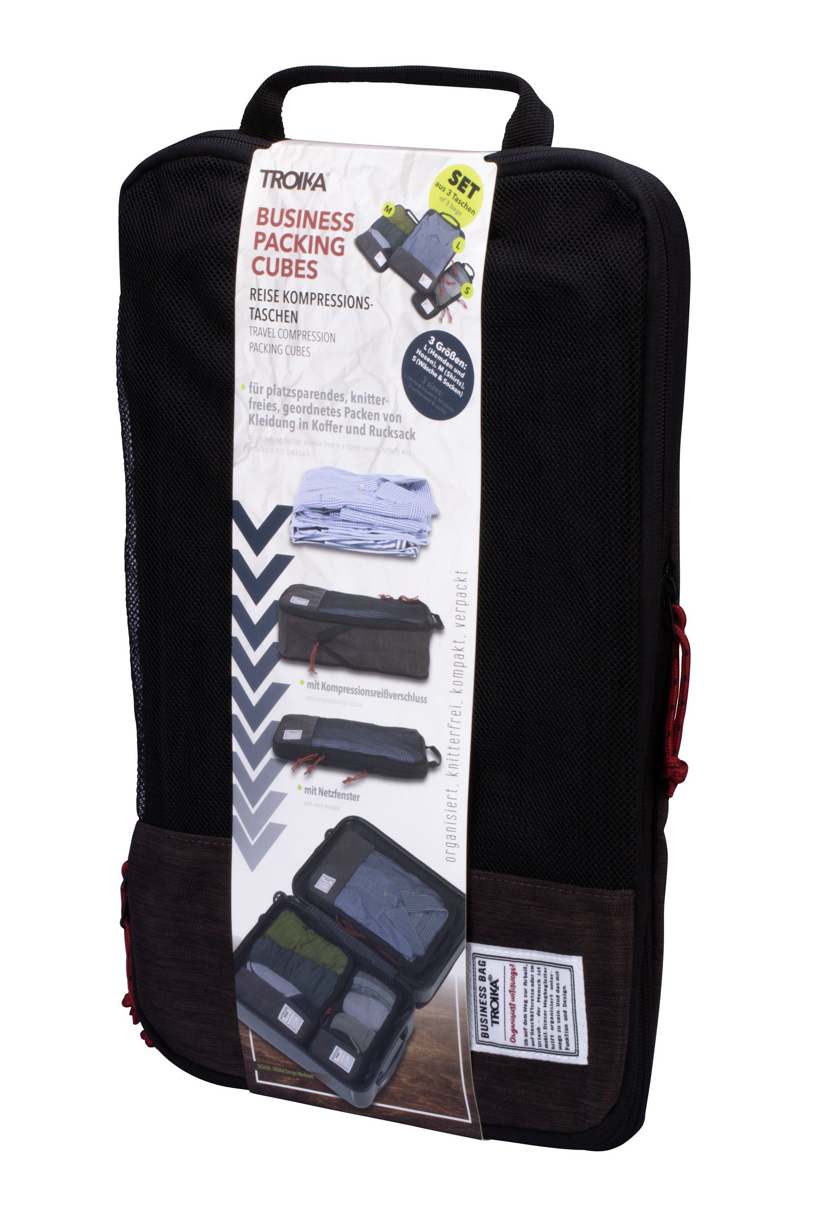 TROIKA Reisetasche BUSINESS PACKING CUBES