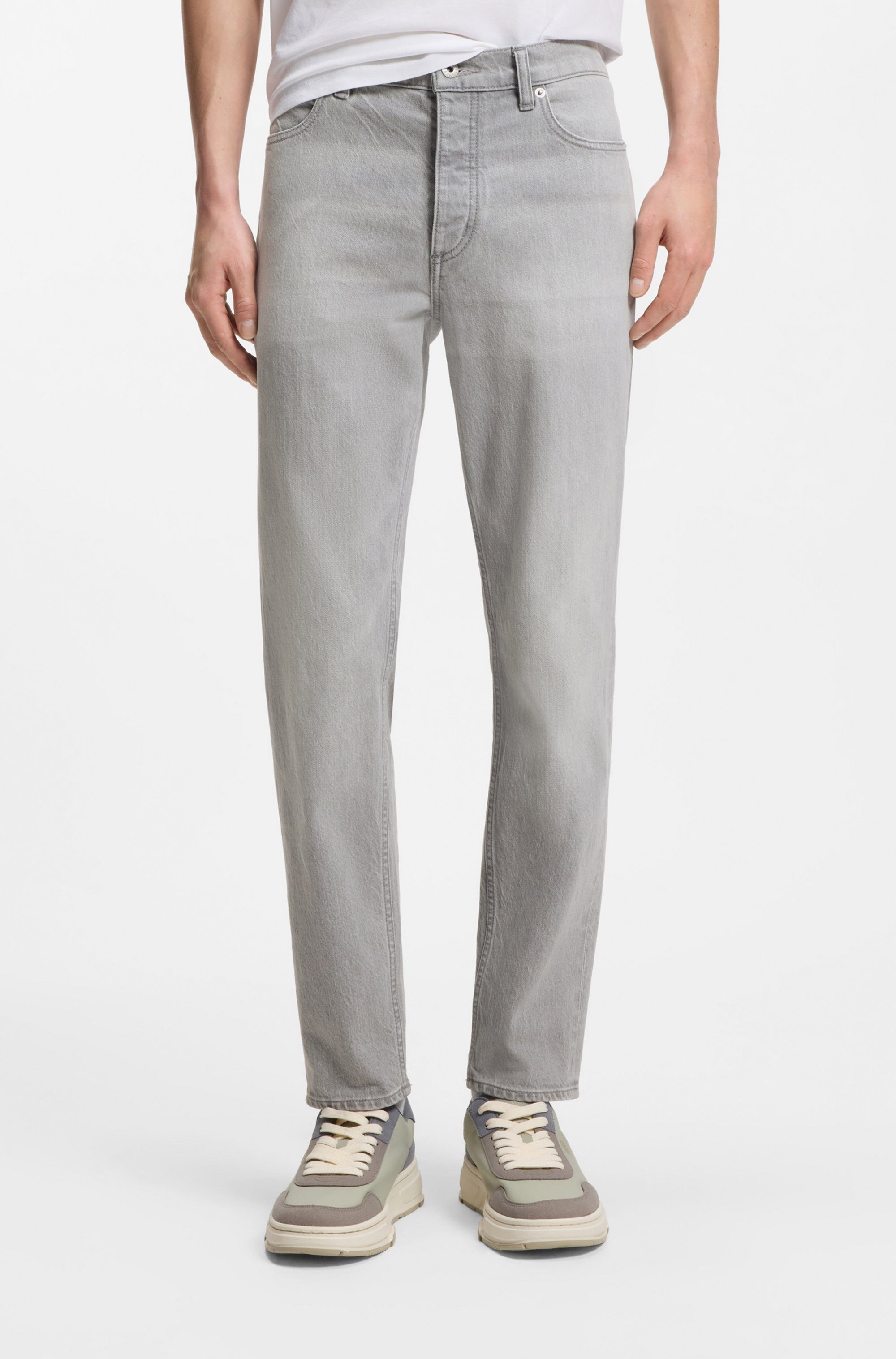 HUGO 5-Pocket-Jeans Brody Tapered Fit, mittlere Leibhöhe