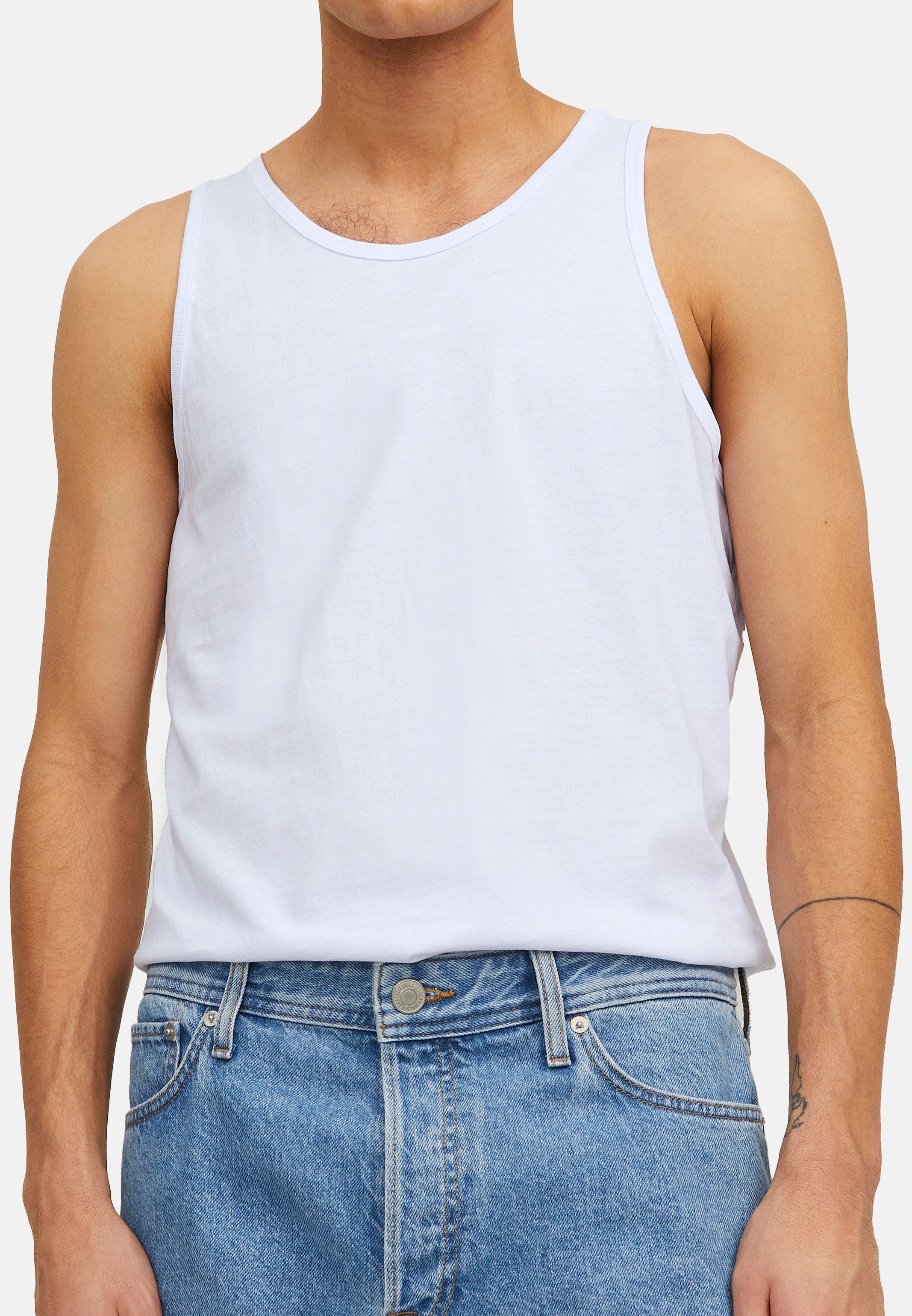 Jack & Jones Unterhemd 4er Pack Jacbasic (Spar-Set, 4-St) Unterhemd / Tankt günstig online kaufen