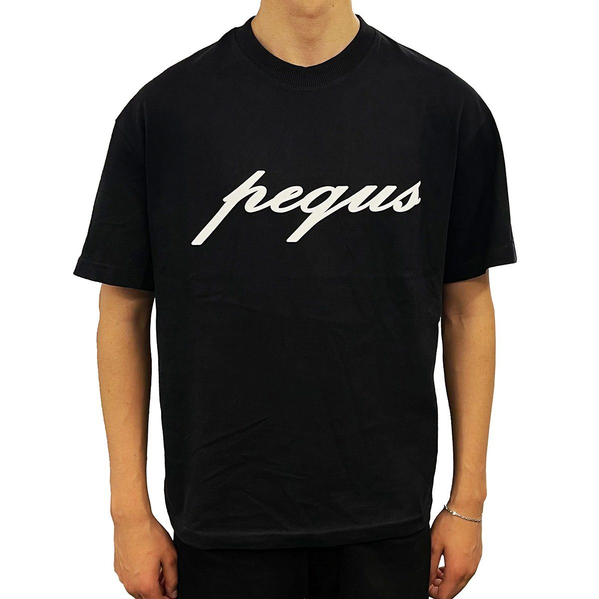 PEQUS T-Shirt Cream Logo S