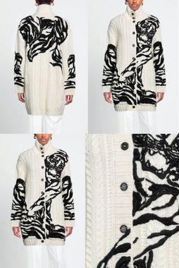 Valentino Cardigan VALENTINO Cable-Knit Cardigan Coat Mantel Strick-Jacke Jacket Parka Pu