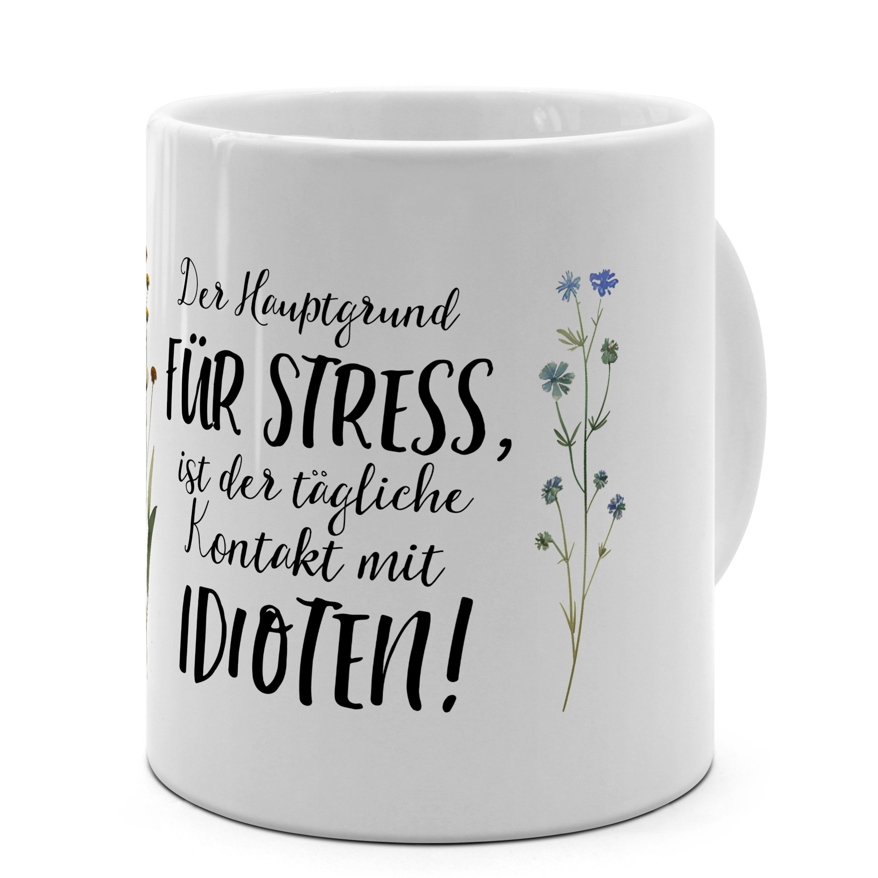 PhotoFancy Tasse mit lustigem Spruch 'Idioten' - Sprüchetasse mit Humor, Tasse Jumbo XXL