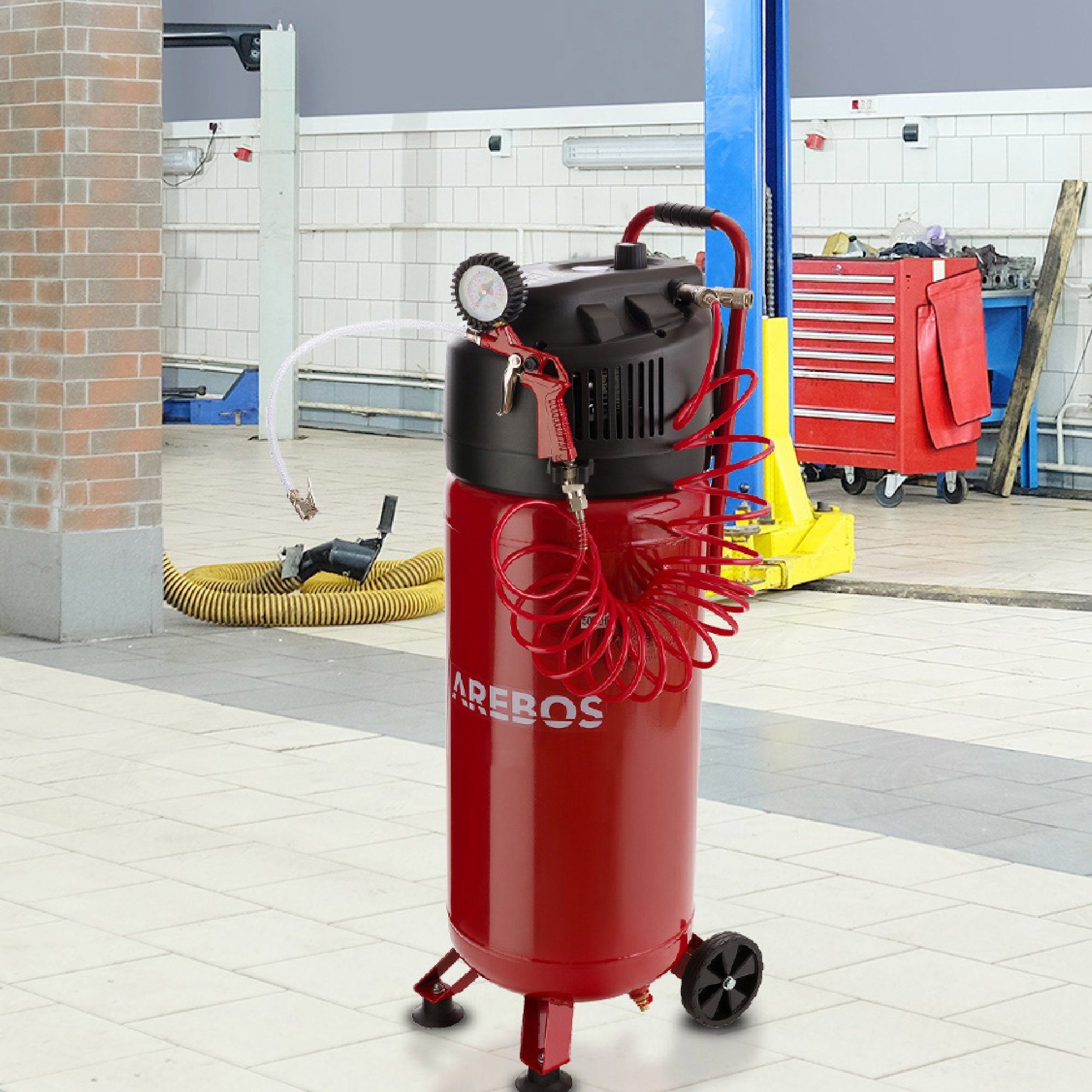 Arebos Kompressor Druckluftkompressor, Luftkompressor, inkl. 13-tlg. günstig online kaufen