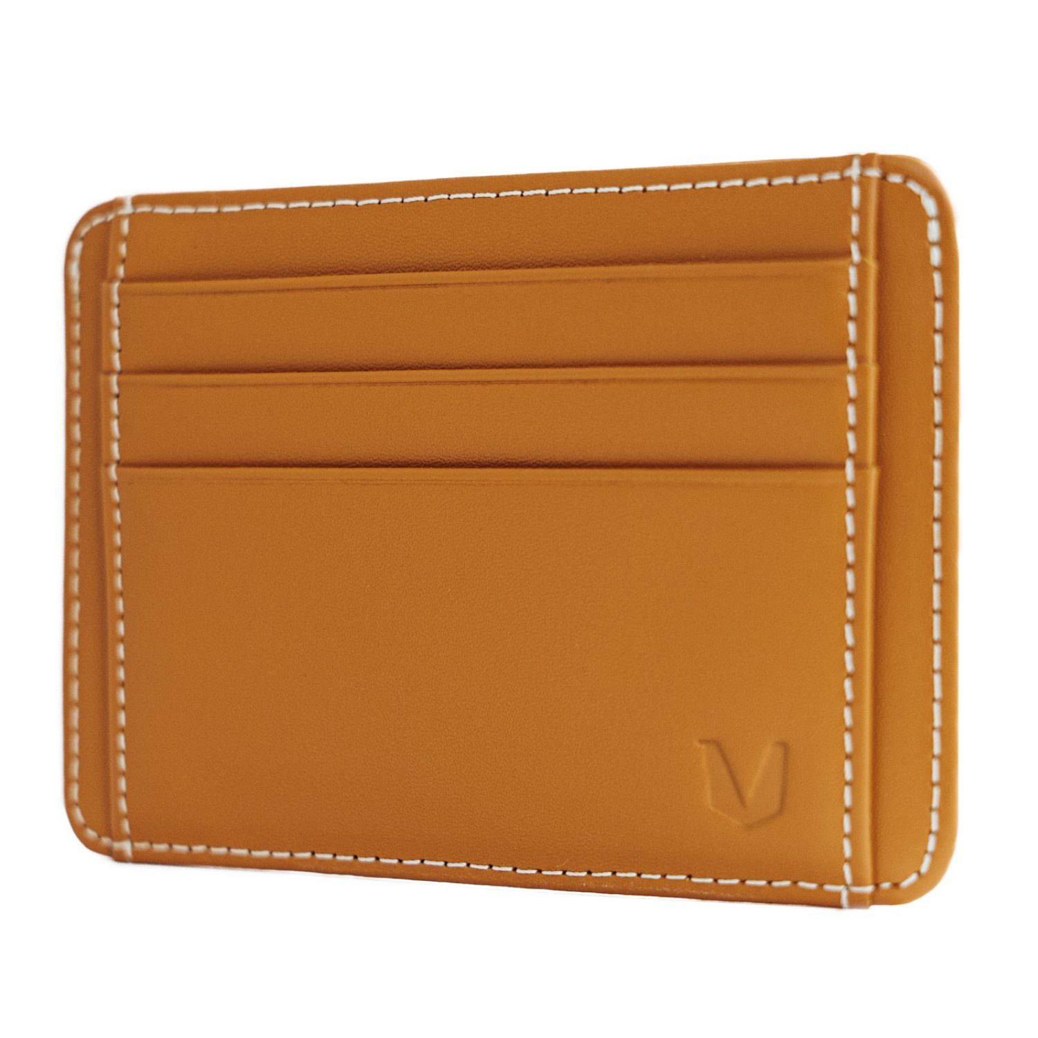 MAGATI Mini Geldbörse Mini Wallet LEZA (Inkl. Geschenkbox), Echtes Rindsleder, RFID Schutz, Reißverschluss, Münzfach Braun