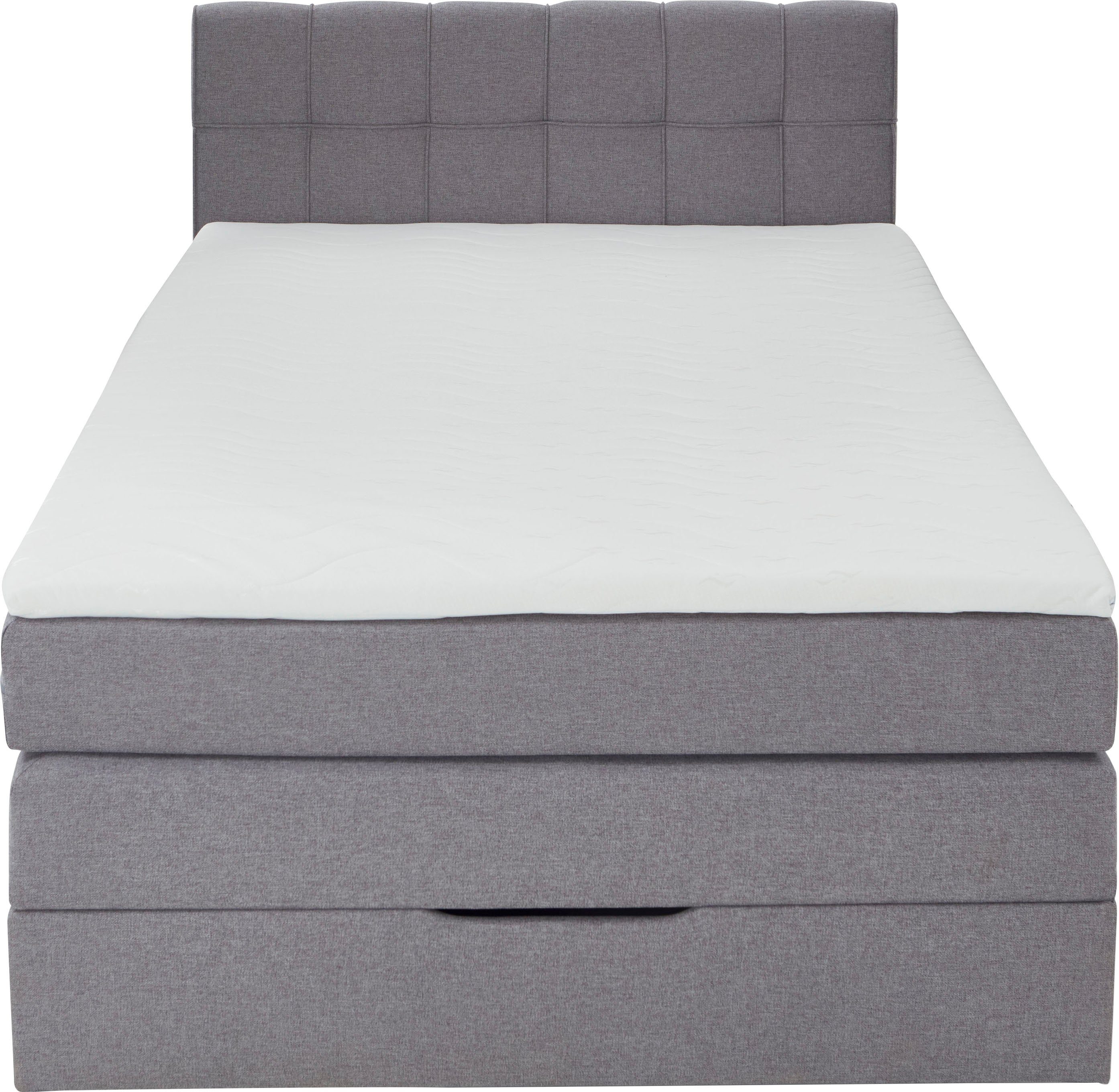 Home affaire Boxspringbett Fornoli, inkl. Topper und Bettkasten, H3 in zwei Matratzenarten