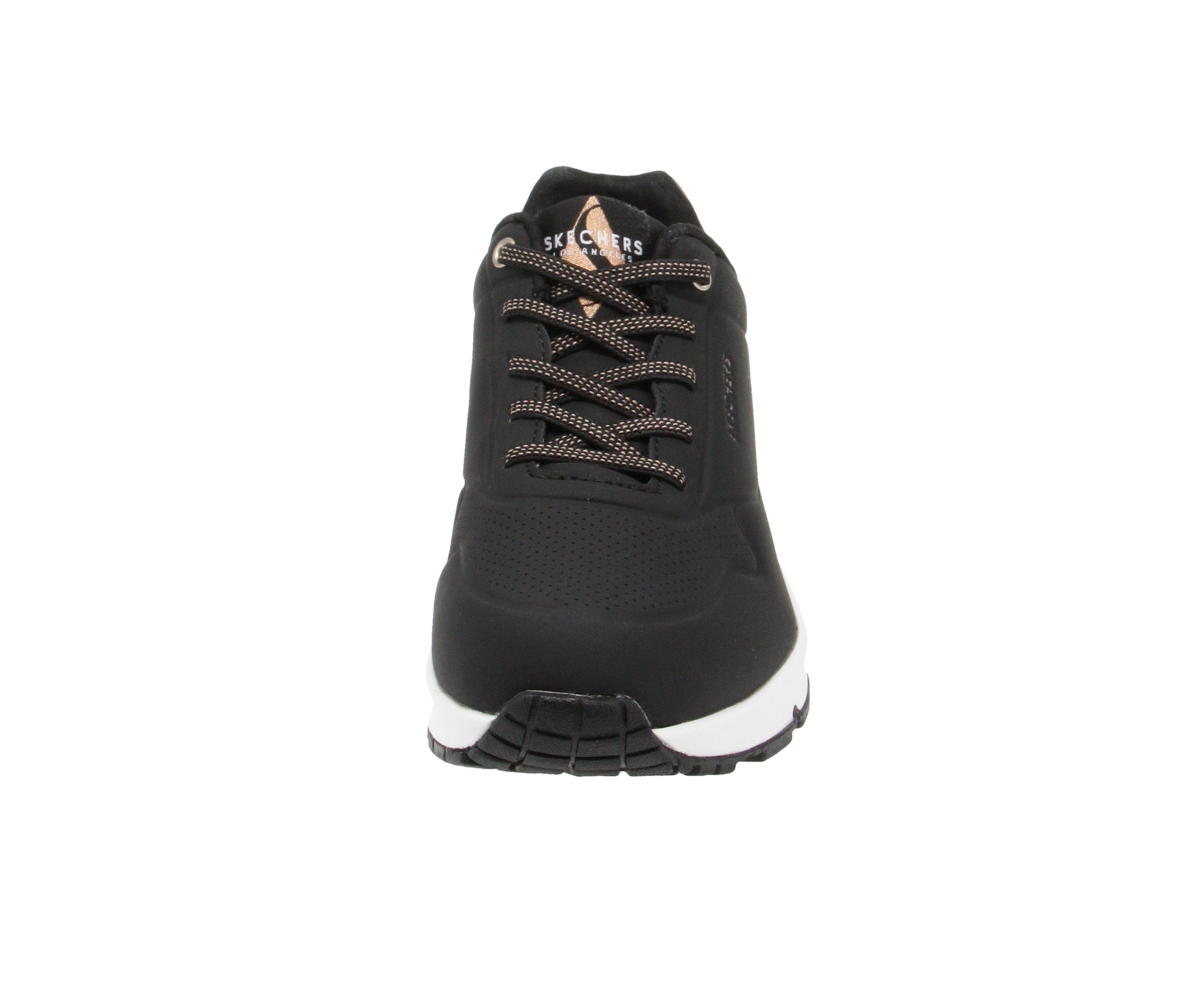 Skechers Skechers 155196 Uno Shimmer - Damen Schuhe Sneaker - BLK-Schwarz Sneaker