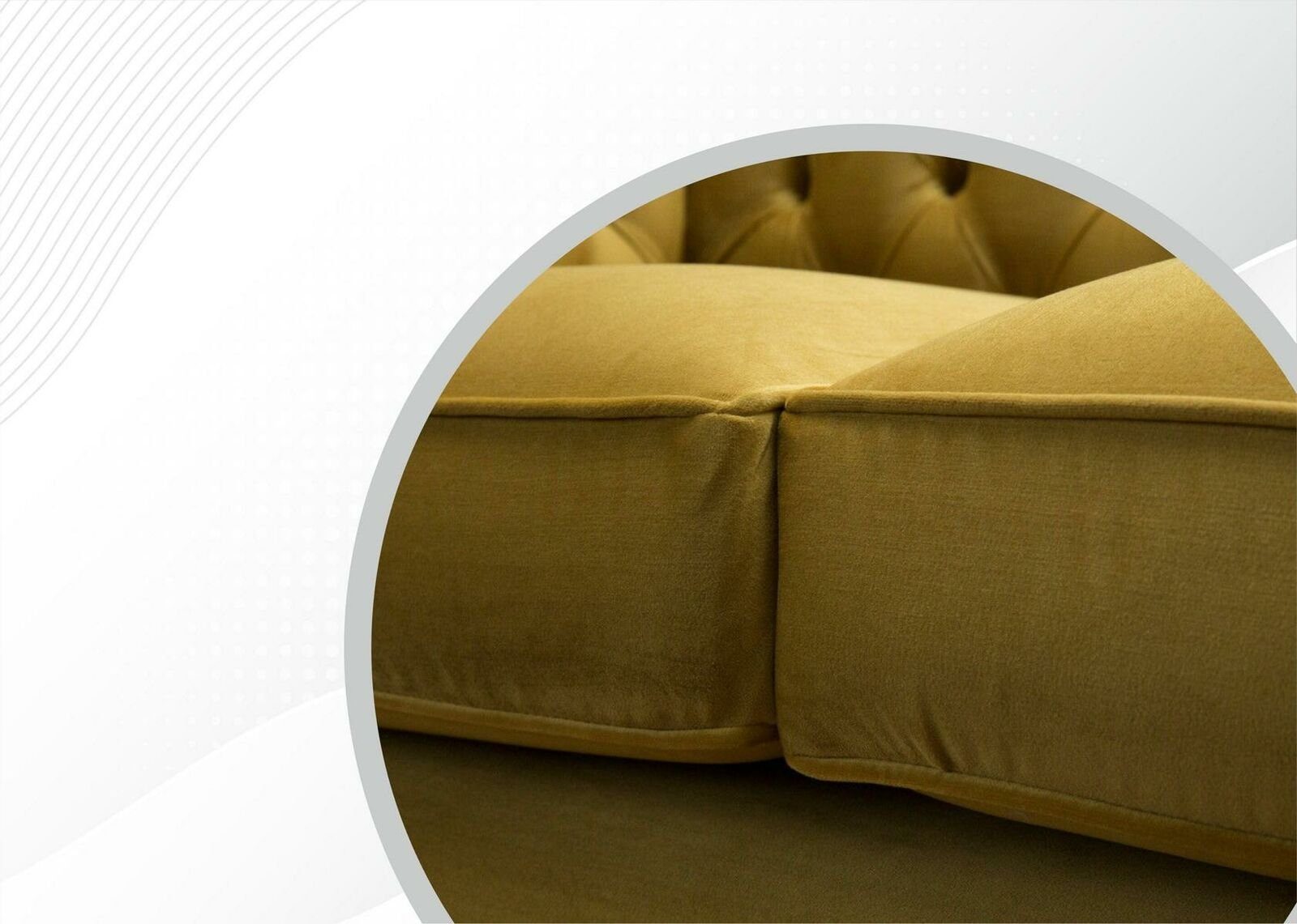 moderne JVmoebel Made in Chesterfield Europe Relax Sofa Gelber Neu, 2-Sitzer Couch