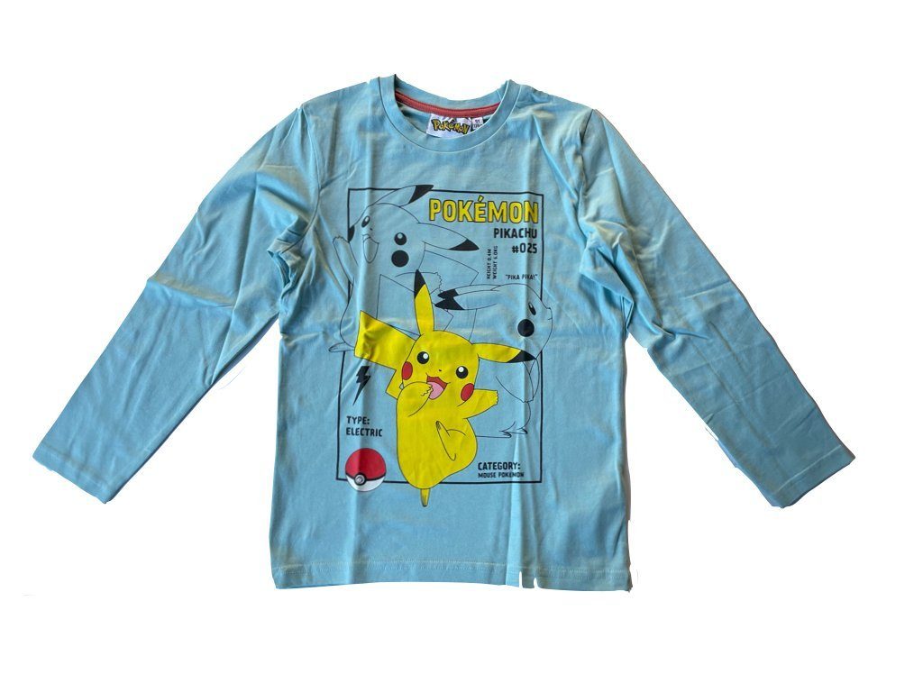 POKÉMON Langarmshirt in hellblau