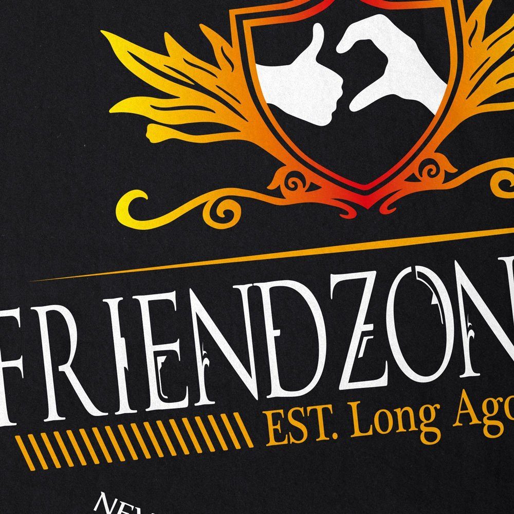 Brotherhood 9gag Herren schwarz Print-Shirt Beste Friend Bro Zone gamer style3 Brother T-Shirt Freunde meme