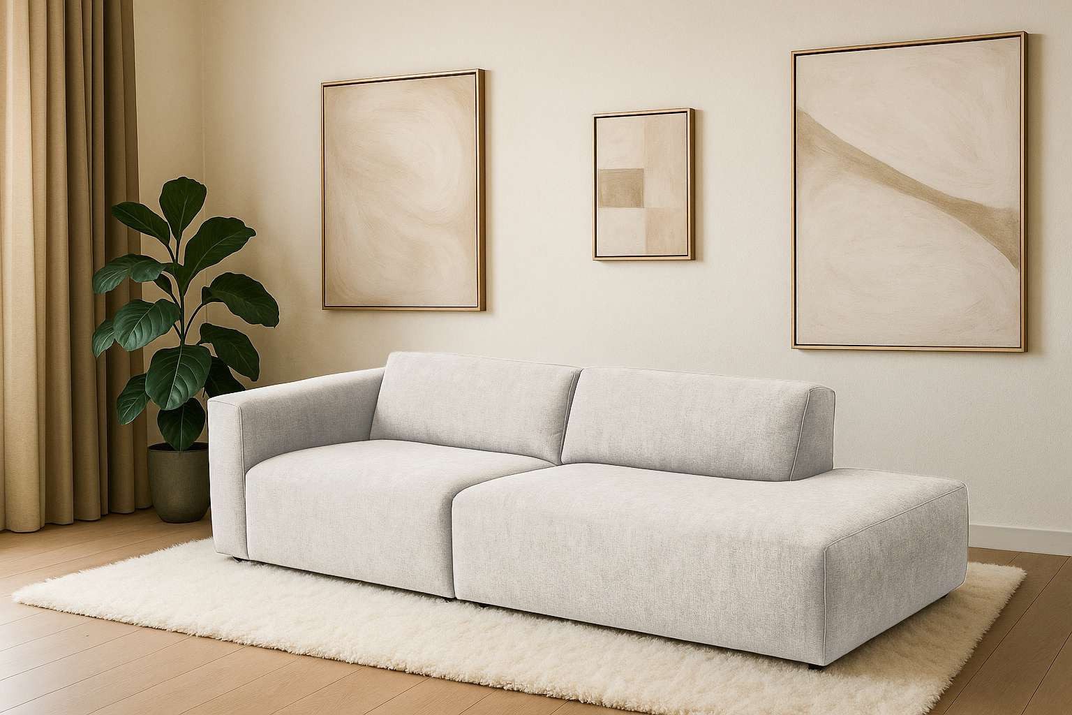 Home affaire 2-Sitzer "Noord mit Kedernaht, Breite 227 cm" Cord, Struktur, günstig online kaufen