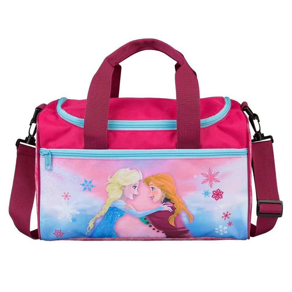 Scooli Sporttasche Disney Eiskönigin / Frozen mit Reißverschluss, Tragegriffen und Schult, Tasche; Umhängetasche, Schwimmtasche