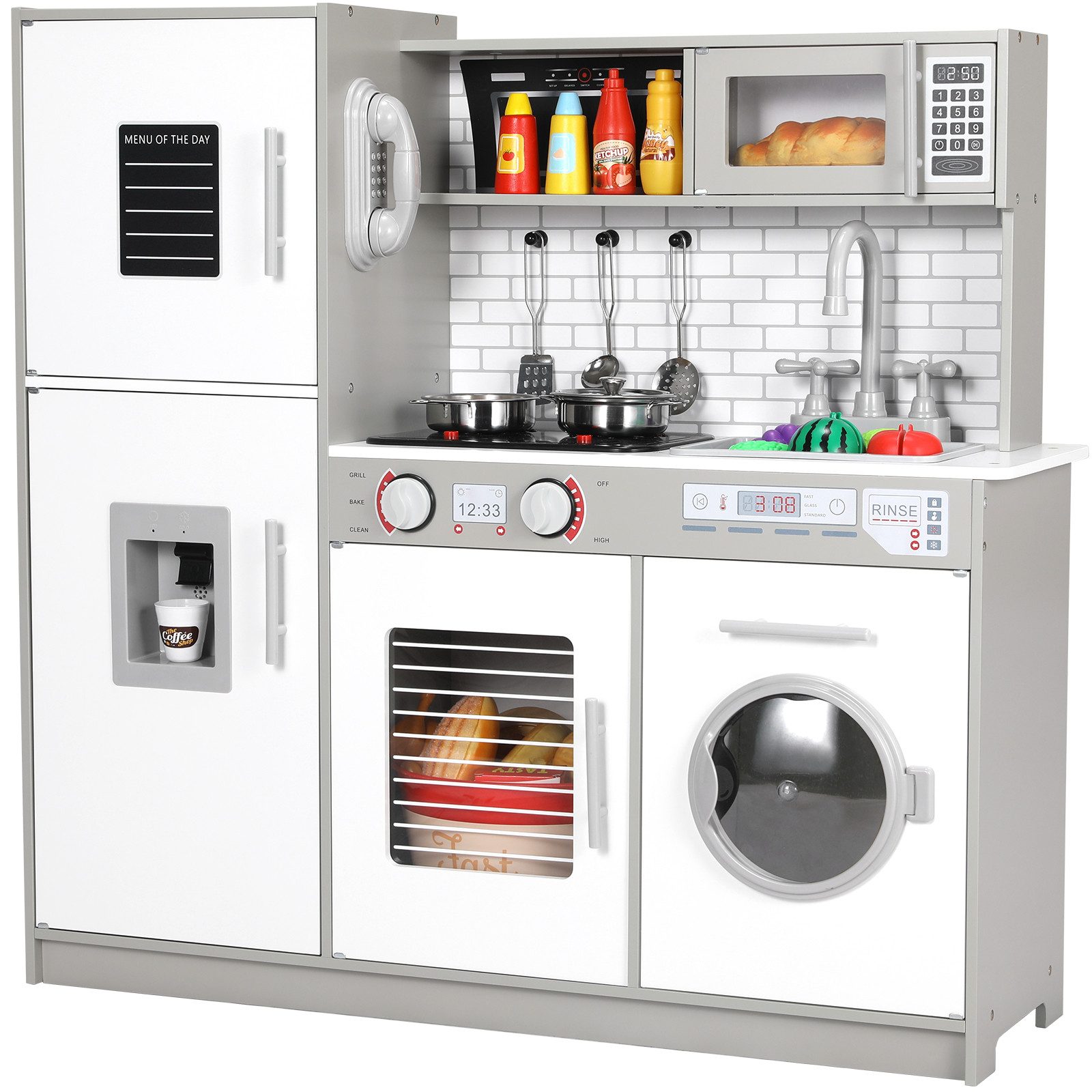 TLGREEN Kinder-Küchenset,Spielküche XXL, Spielzeugküchen, (Puppenküche Kind günstig online kaufen