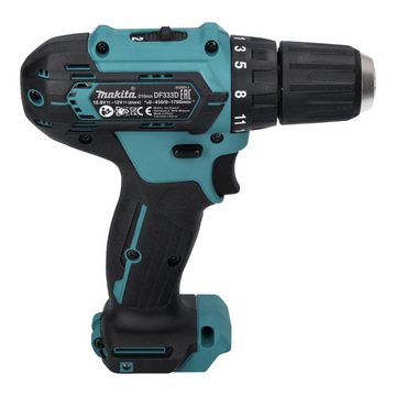 Makita Säulenbohrmaschine DF 333 DSAJ 12 V max. 30 Nm + 2x Akku 2,0 Ah + Ladegerät + Makpac