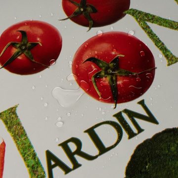 laro Tischdecke Wachstuch-Tischdecken Gemüse Tomate Weiß rechteckig