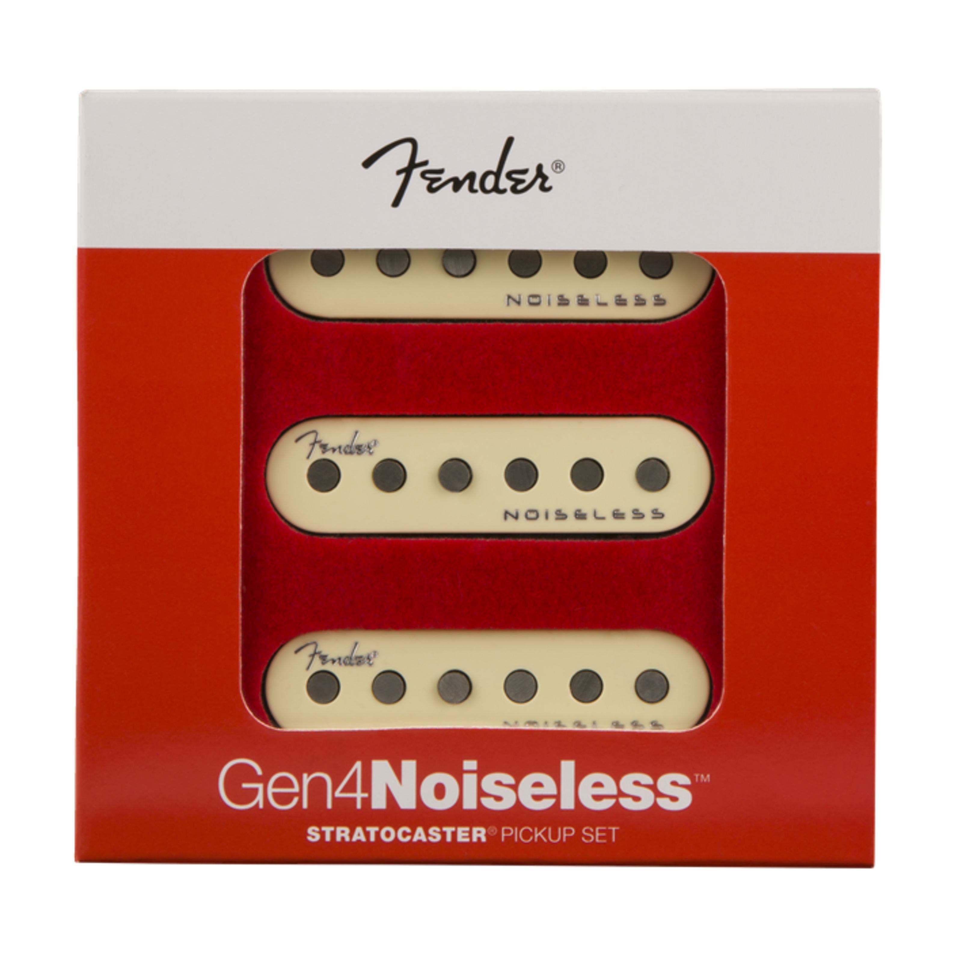 Fender Tonabnehmer, (E-Gitarre Tonabnehmer, Single-Coil), Gen 4 Noiseless Stratocaster Pickups - Single Coil Tonabnehmer für