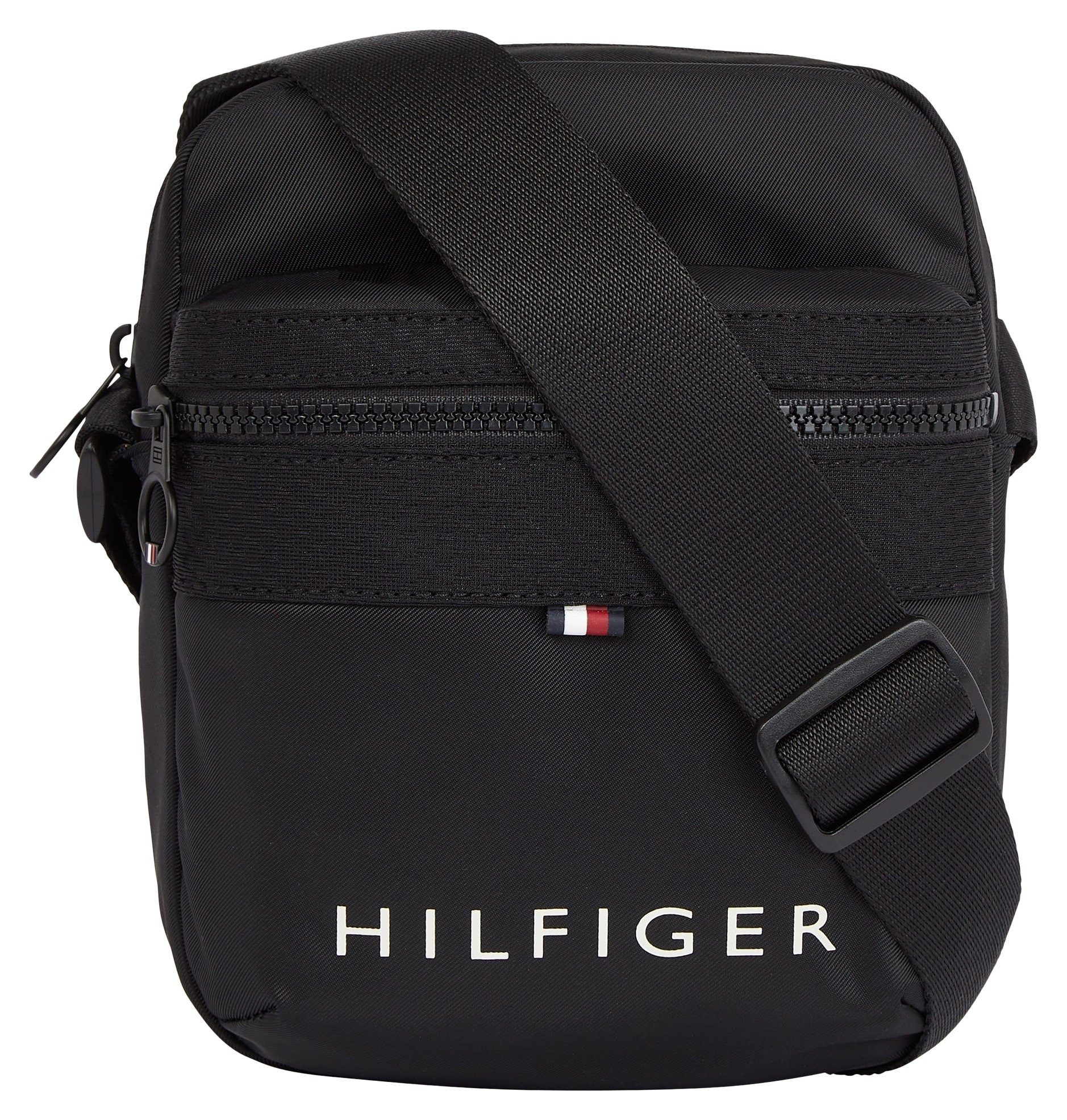 Tommy Hilfiger Mini Bag TH SKYLINE MINI REPORTER, mit Markenlogo vorne schwarz