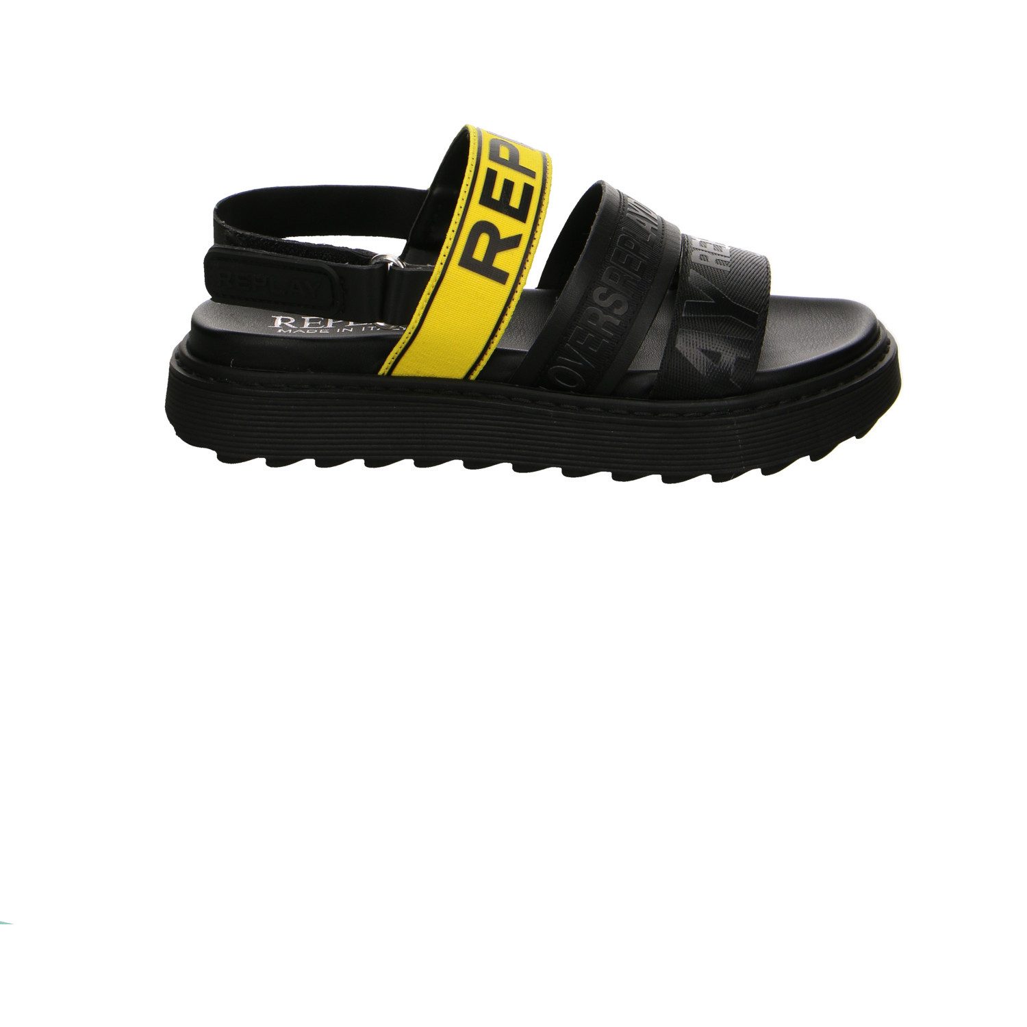 Replay Replay Synthetik Trekking Sandale schwarz Trekkingsandale