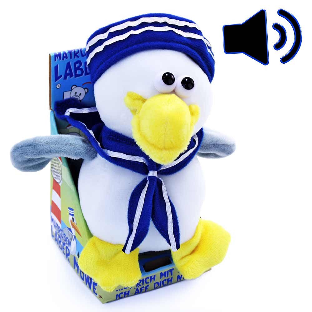 Kögler Tierkuscheltier Laber Möwe "Malwin" mit Sound und Sprachaufnahme, (1-tlg)
