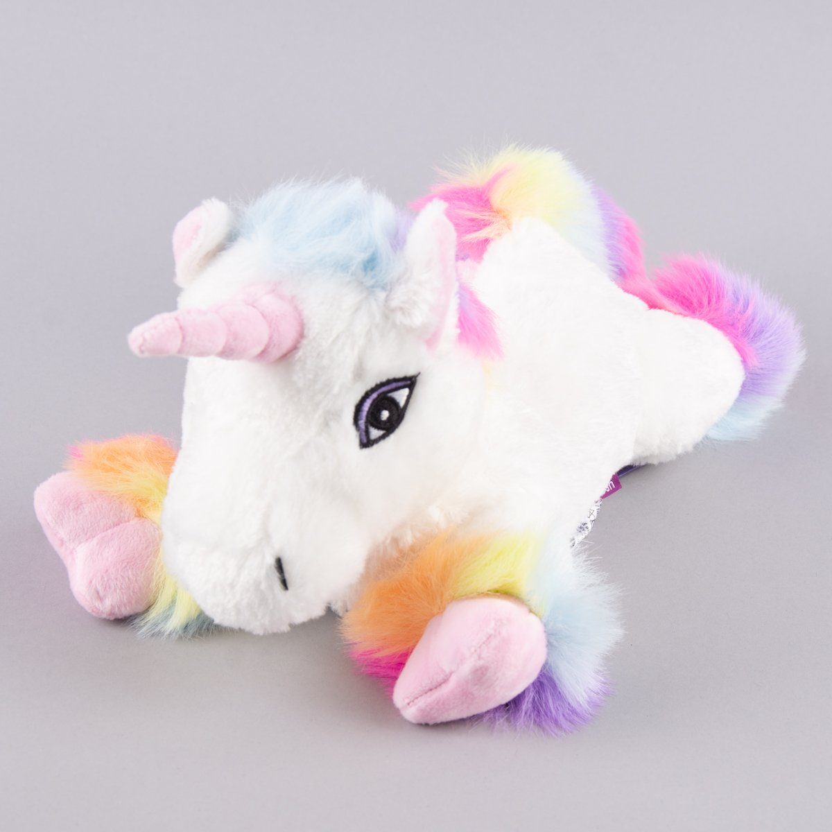 Dekokissen Habibi Plush Premium Wärmetier Einhorn Regenbogen mit Hirse Füllung