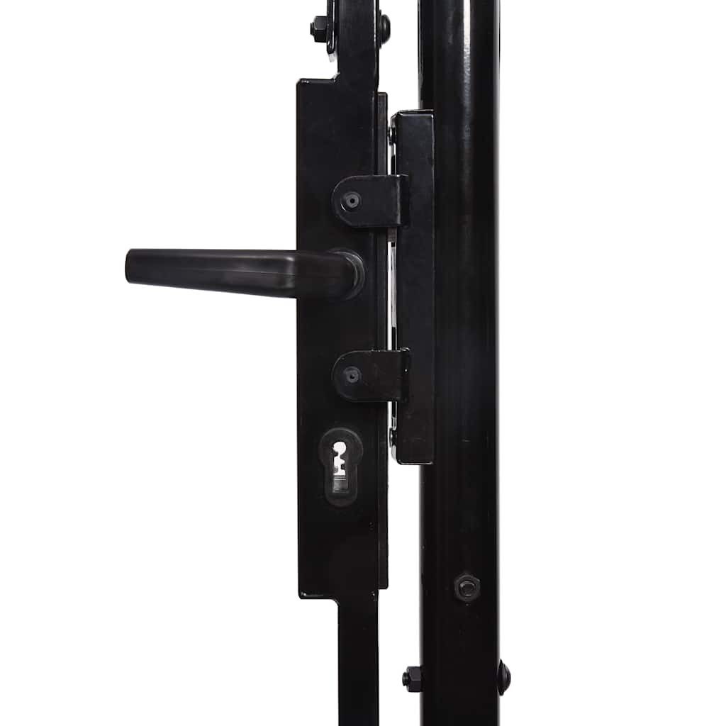 vidaXL Gartentor Doppeltür-Gartentor Woerden mit Speerspitze 400 x 199,5 cm – Bild 5 von 5