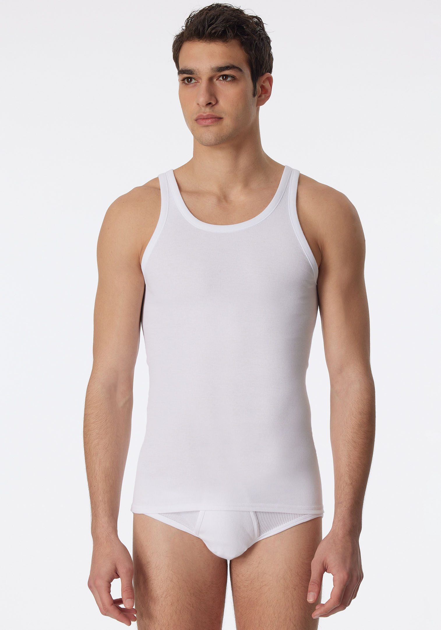 Schiesser Unterhemd Original Classics (3er-Pack) mit Markenlabel