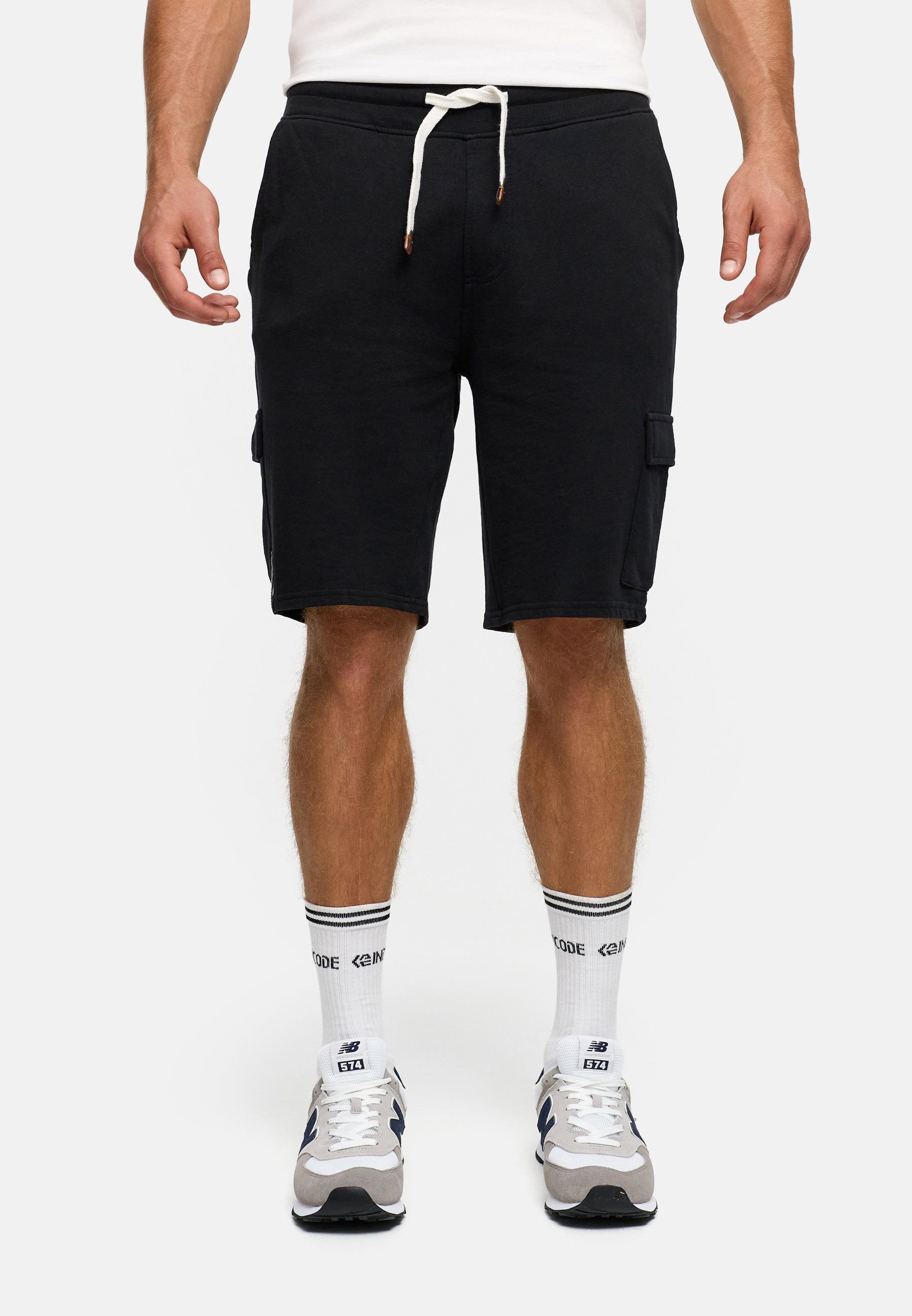 INDICODE Sweatshorts Herren White Rock Sweat Shorts Herrenshorts aus 100 % Baumwolle
