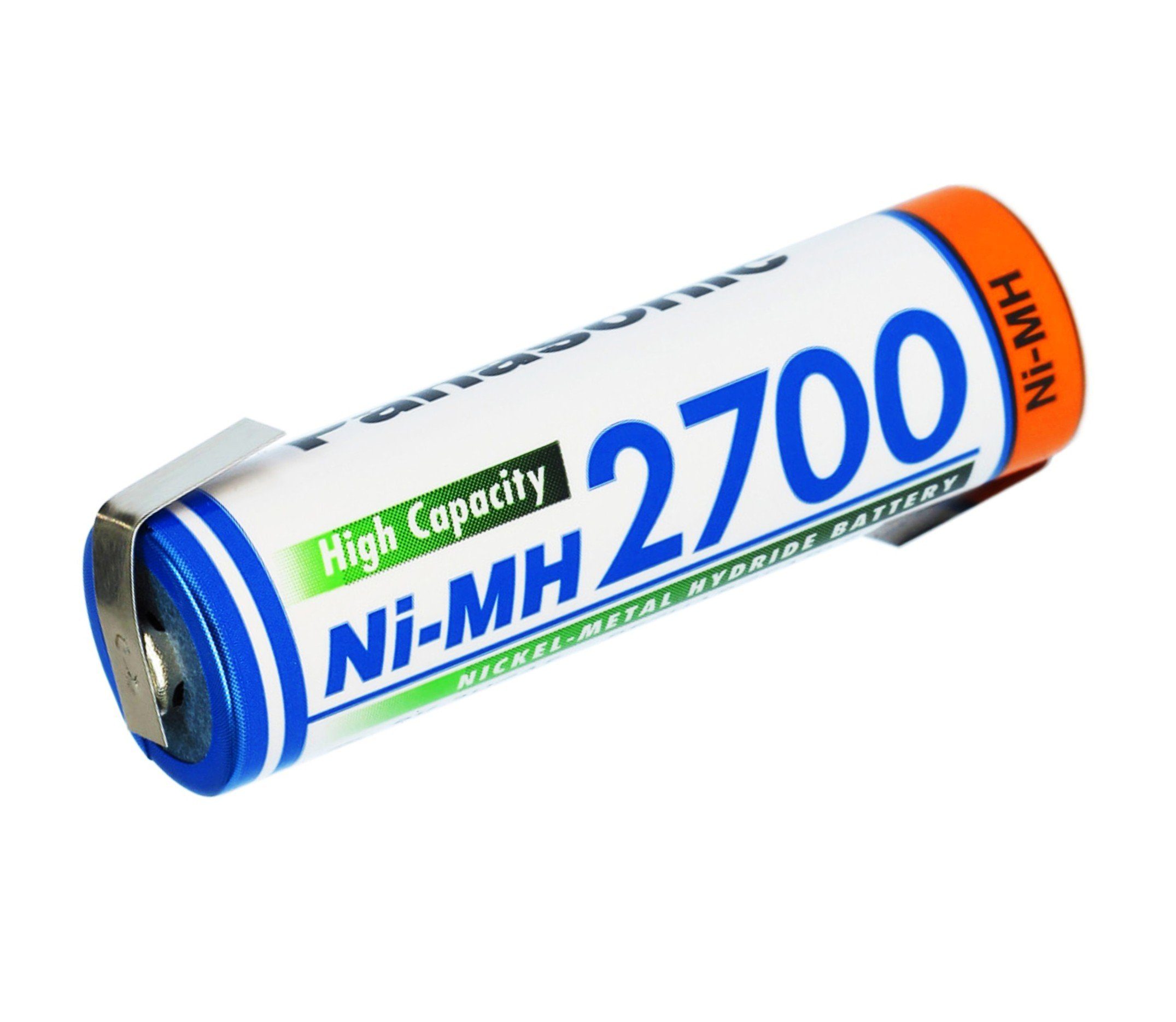 BK-3HGAE/BF1 Bohrfutter Mignon 2700mAh Ni-MH Akkutechnik AA Akku Lötfahne Panasonic 1,2V HKM mit