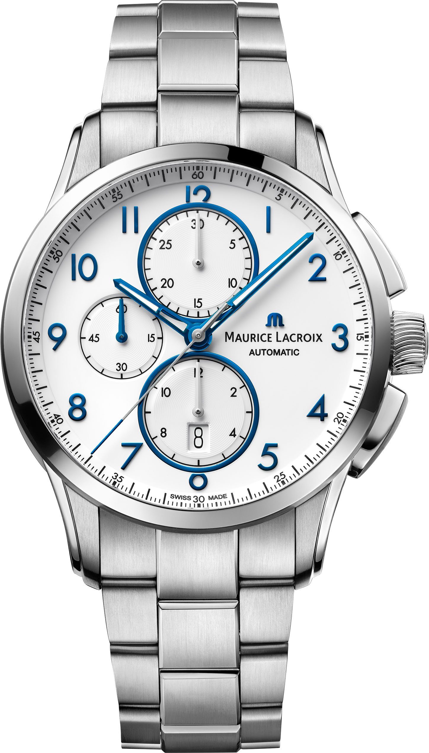 MAURICE LACROIX Chronograph Pontos Chronograph Date, PT6388-SS002-120-1, Automatik | Schweizer Uhren