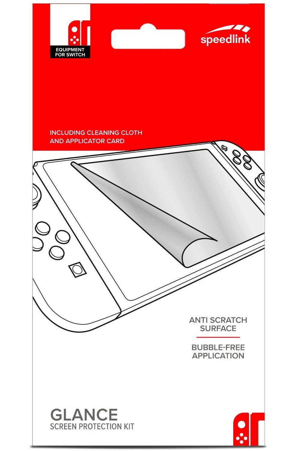 Speedlink Schutzfolie Display-Schutzfolie Schutz-Folie Display-Folie, für Nintendo Switch Konsole Screen Protector, Anti-Kratz