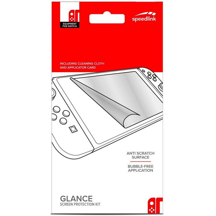 Speedlink Schutzfolie Display-Schutzfolie Schutz-Folie Display-Folie für Nintendo Switch Konsole Screen Protector Anti-Kratz