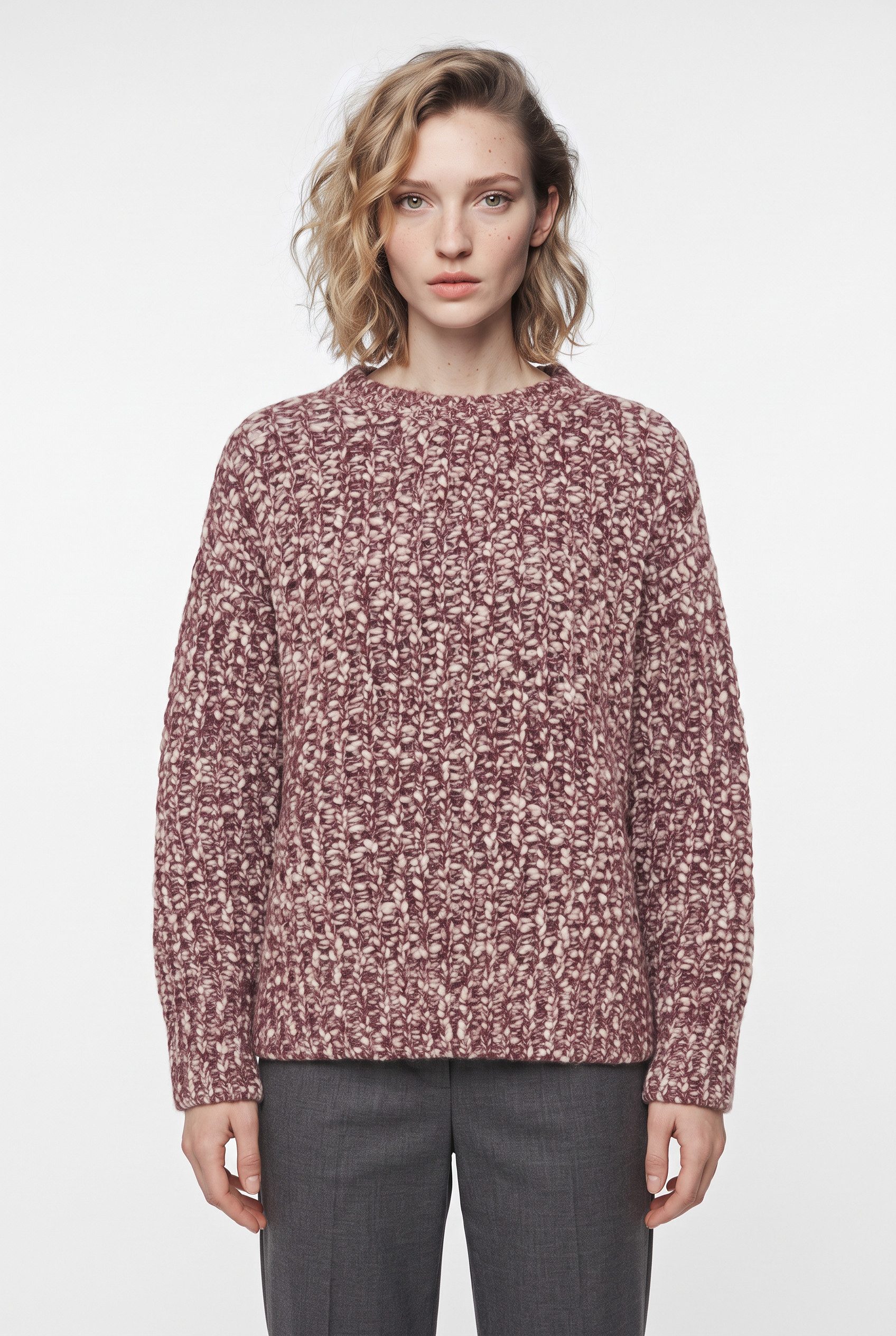 BOSS ORANGE Strickpullover Flocasia Premium Damenmode aus hochwertigem Wollmix mit Alpaka