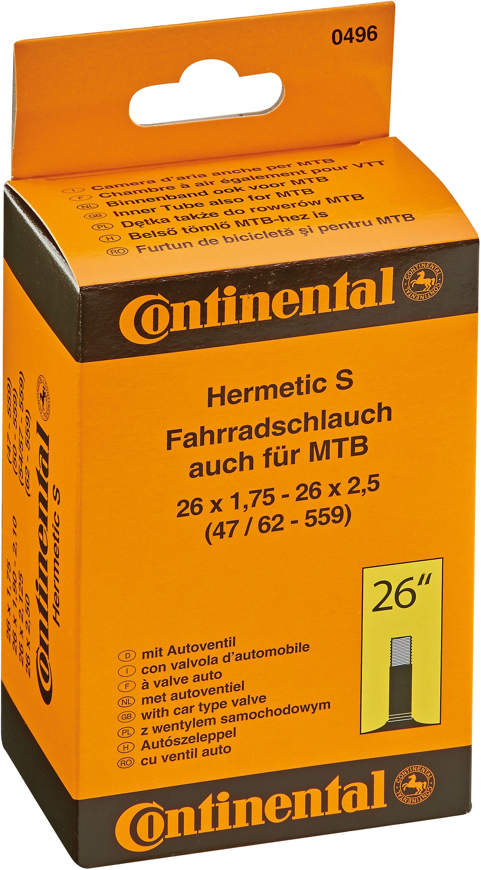 cm) Zoll Prophete Fahrradschlauch, Continental (66,04 26 Fahrradschlauch