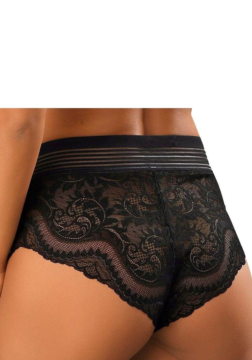 petite fleur gold High-Waist-Slip, Taillenslip aus Spitze sexy Unterwäsche, sexy Dessous, Reizwäsche Damen – Bild 3 von 5
