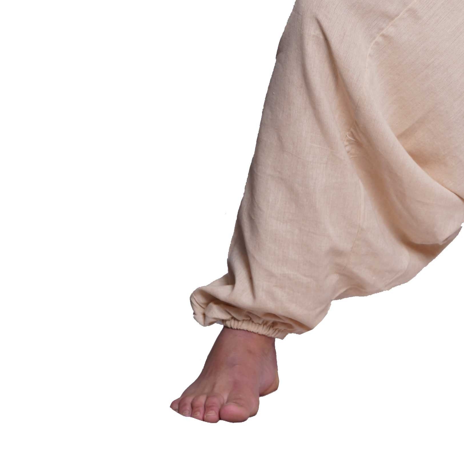 Herren Freizeithose elastischem Haremshose mit Singharaja (1-tlg) Beige SIMANDRA Bund
