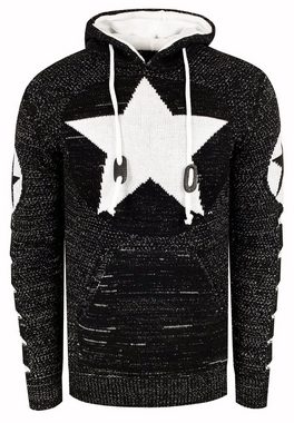 Rusty Neal Kapuzensweatshirt mit großem Stern-Design