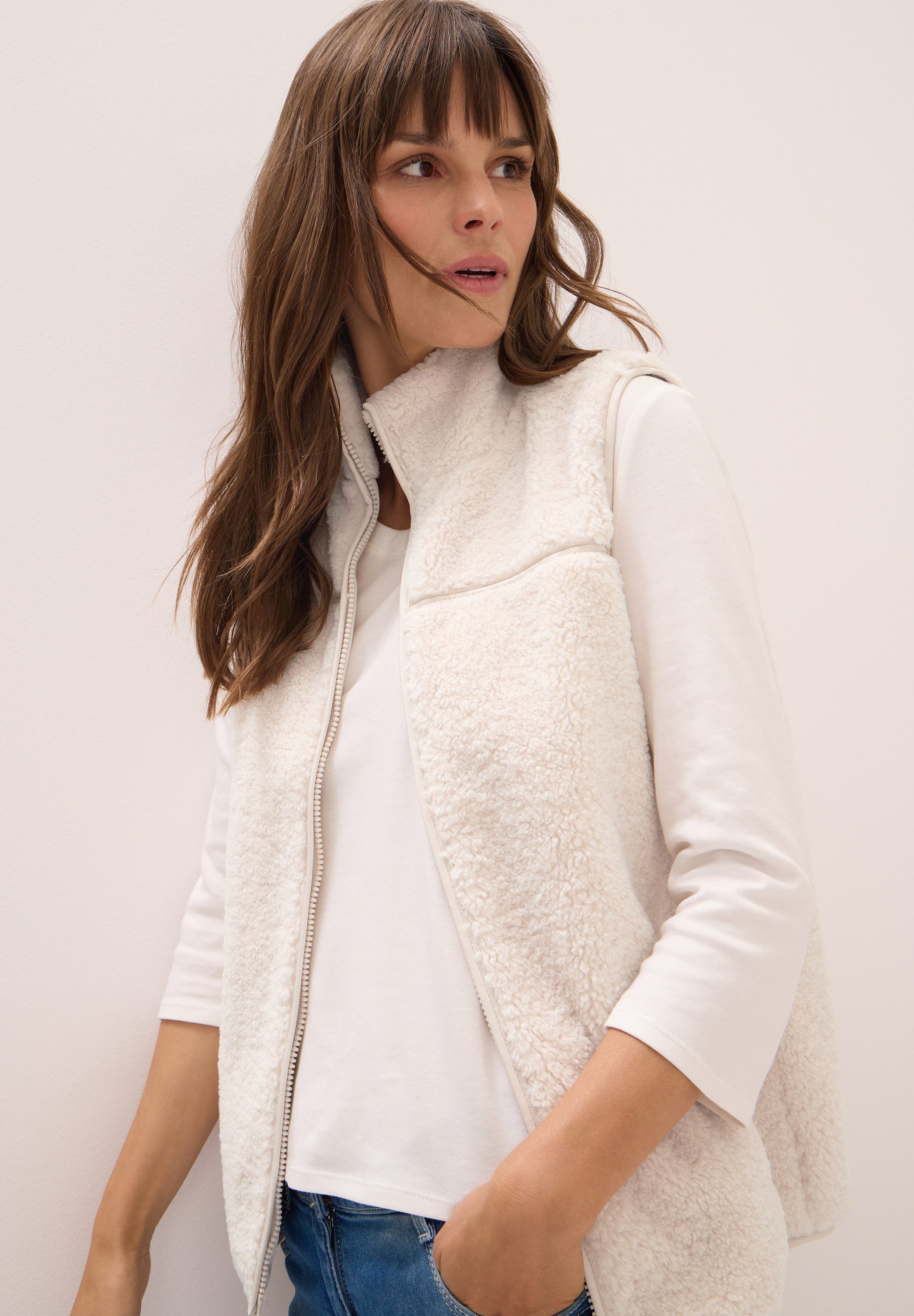 CECIL Plüschweste im sportlichen Look günstig online kaufen