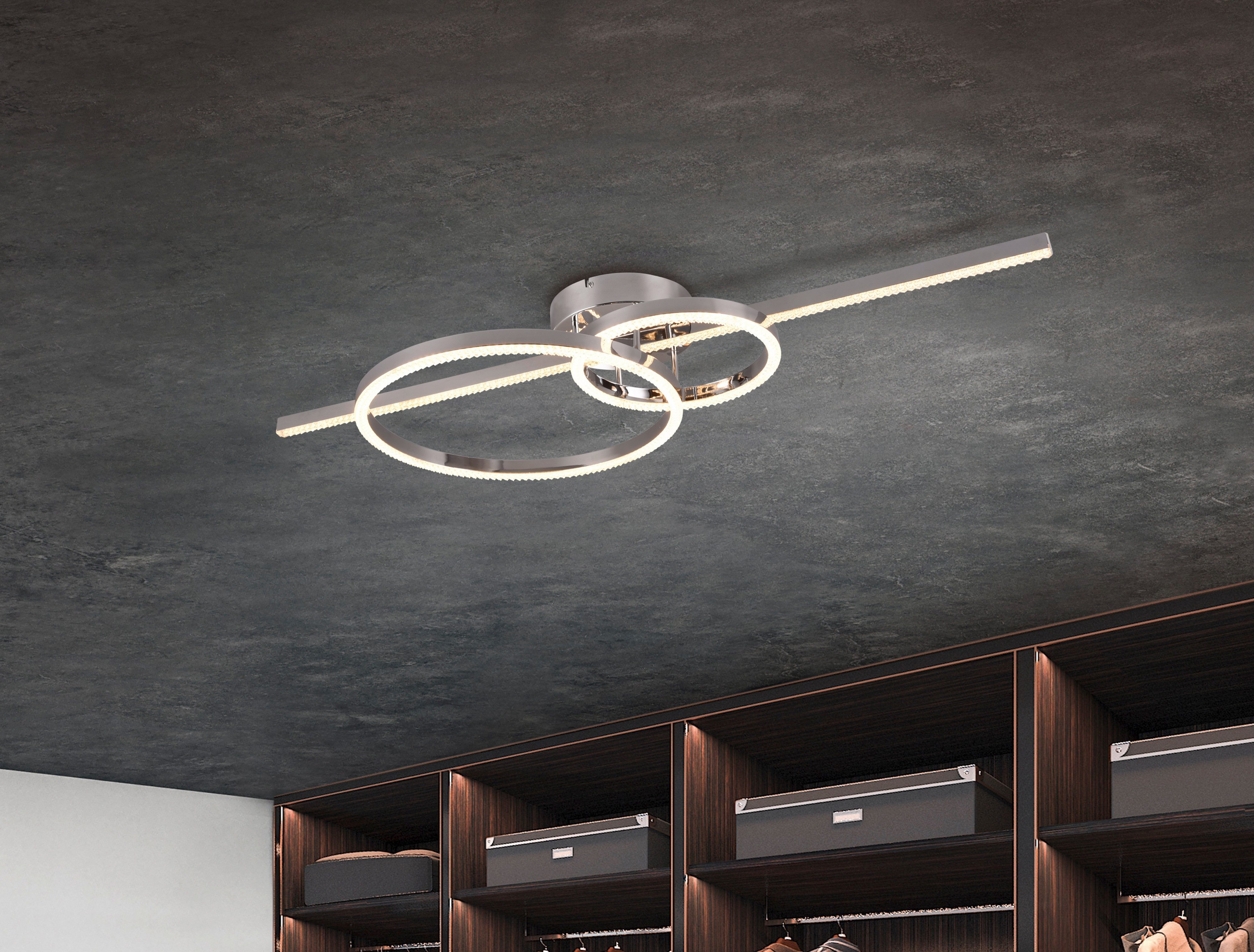 TRIO Leuchten LED Deckenleuchte MONTILLA, Deckenlampe mit Fernbedienung Lic günstig online kaufen