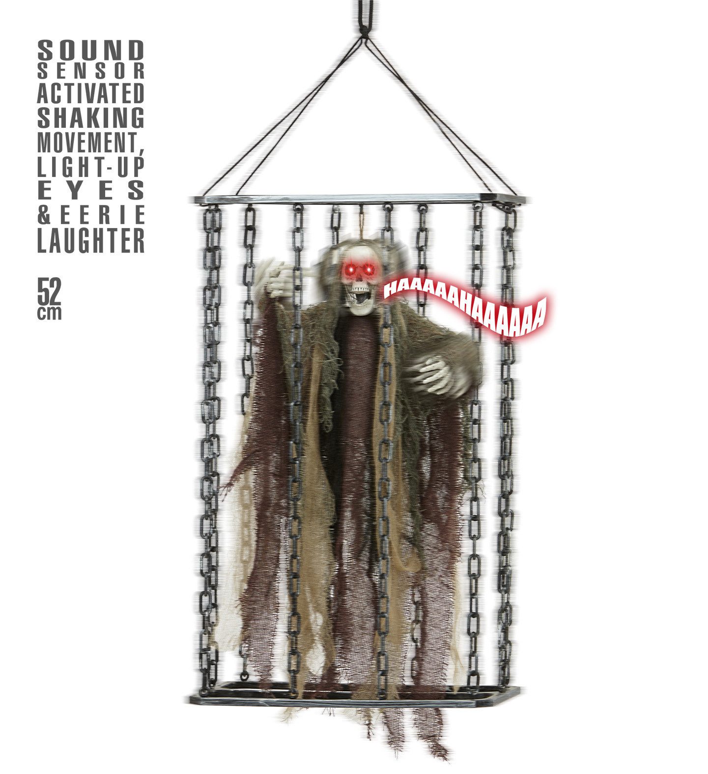 Widmann S.r.l. Dekoobjekt Hänge-Figur Tod im Käfig 52 cm, Halloween-Deko mi günstig online kaufen