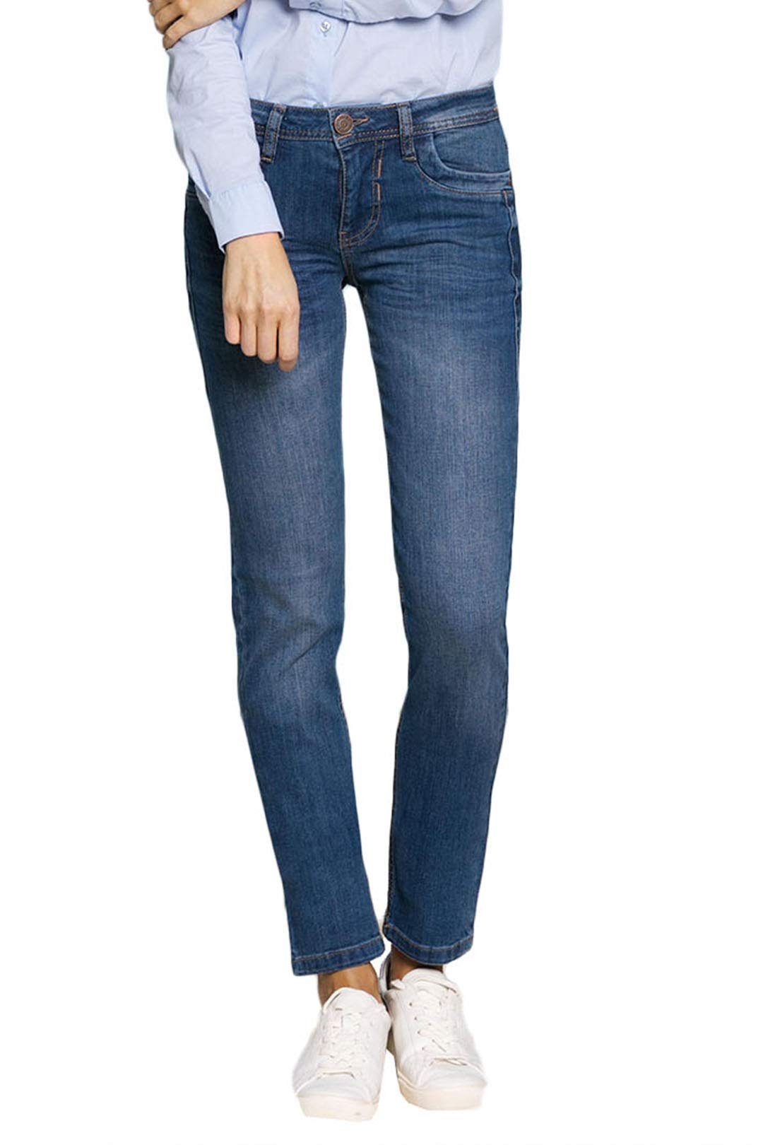 BLUE FIRE 5-Pocket-Jeans grau regular (1-tlg)